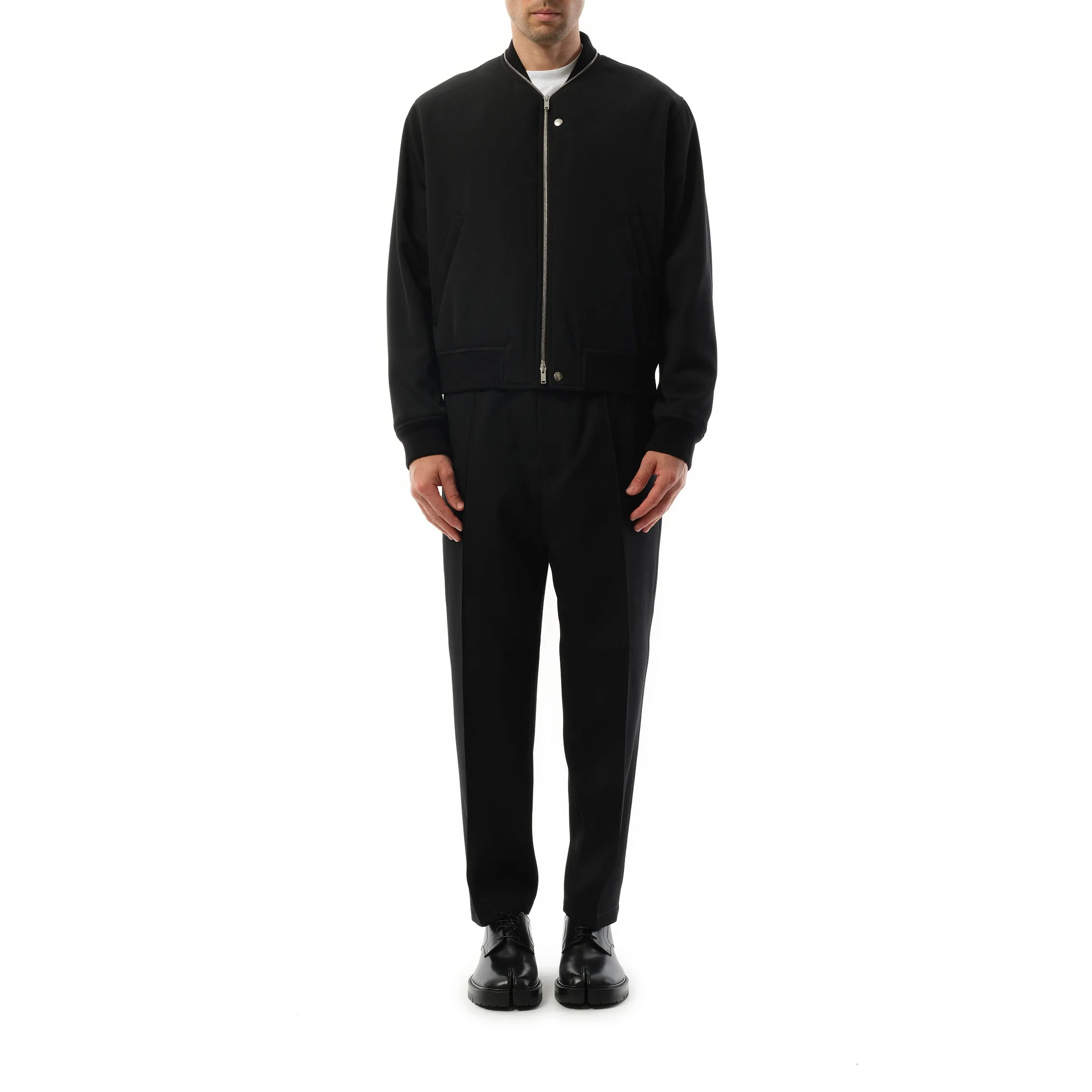 Jil Sander Zip Bomber Jacket in Black sold by MARAIS product image thumbnail 4