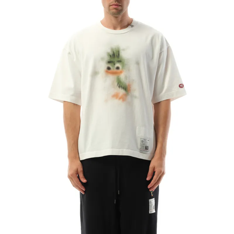 Leon Printed T-Shirt in White sold by MARAIS