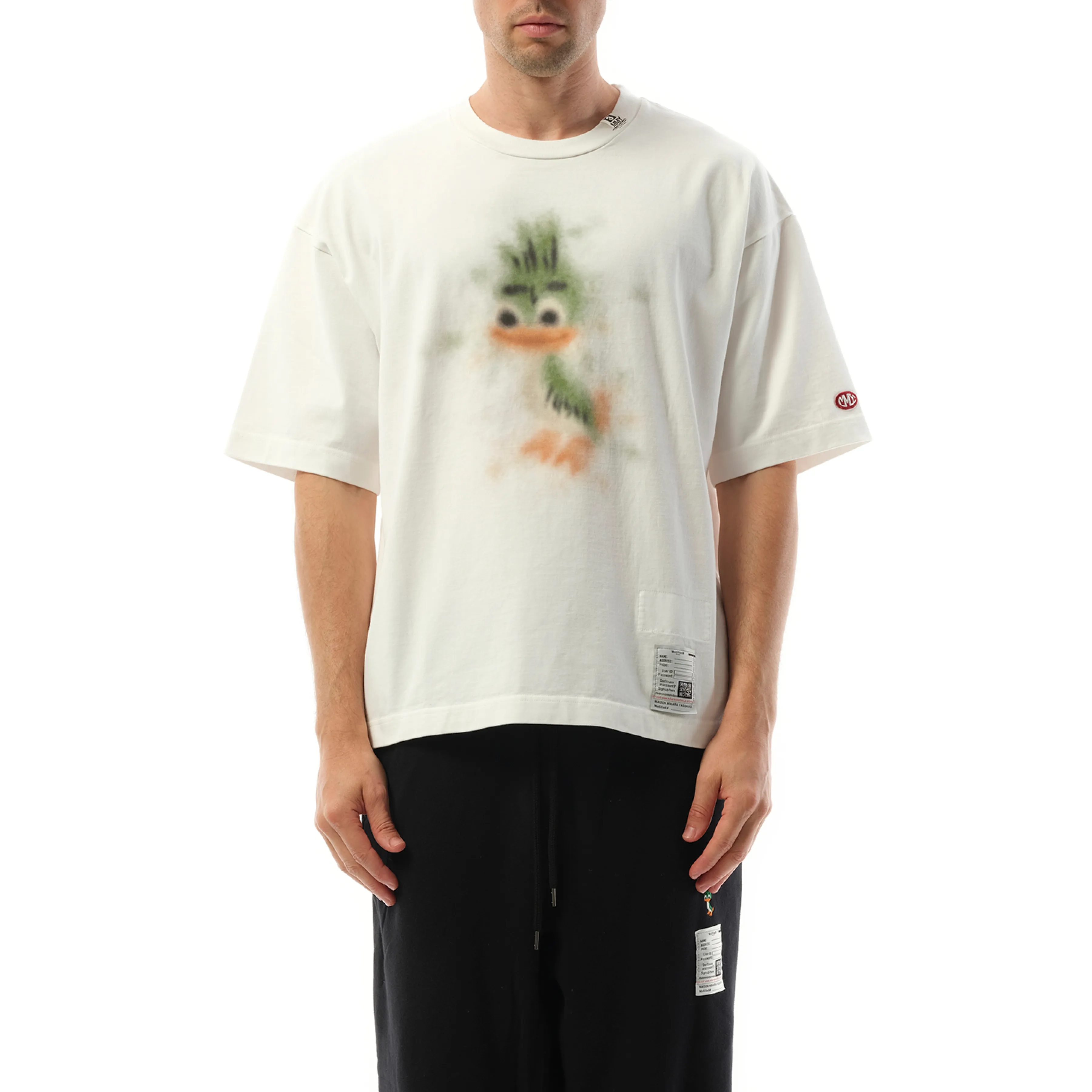 Leon Printed T-Shirt in White sold by MARAIS