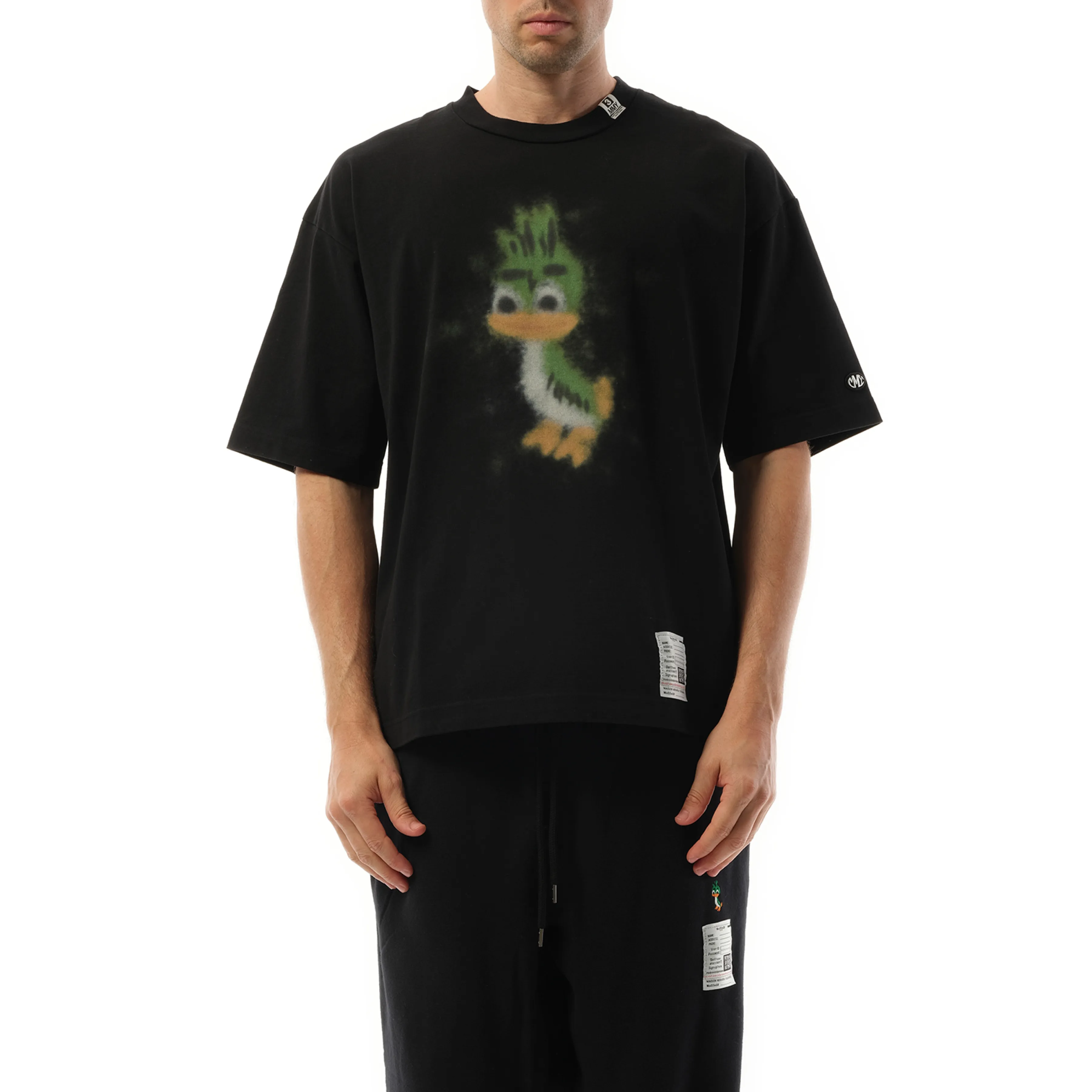 Leon Printed T-Shirt in Black sold by MARAIS