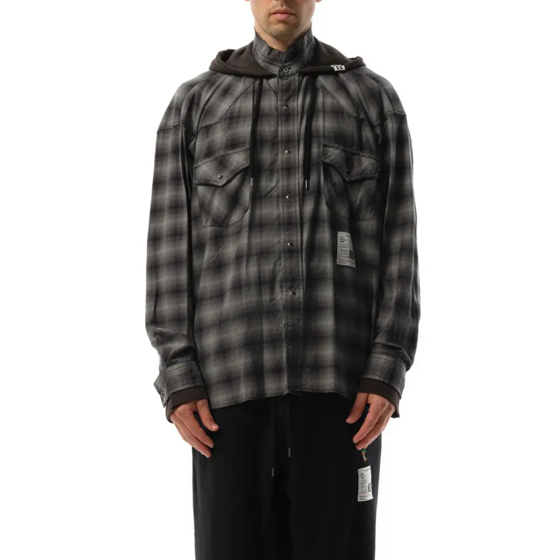 Sweat Hoodie L/S Shirt in Gray made by Maison MIHARA YASUHIRO