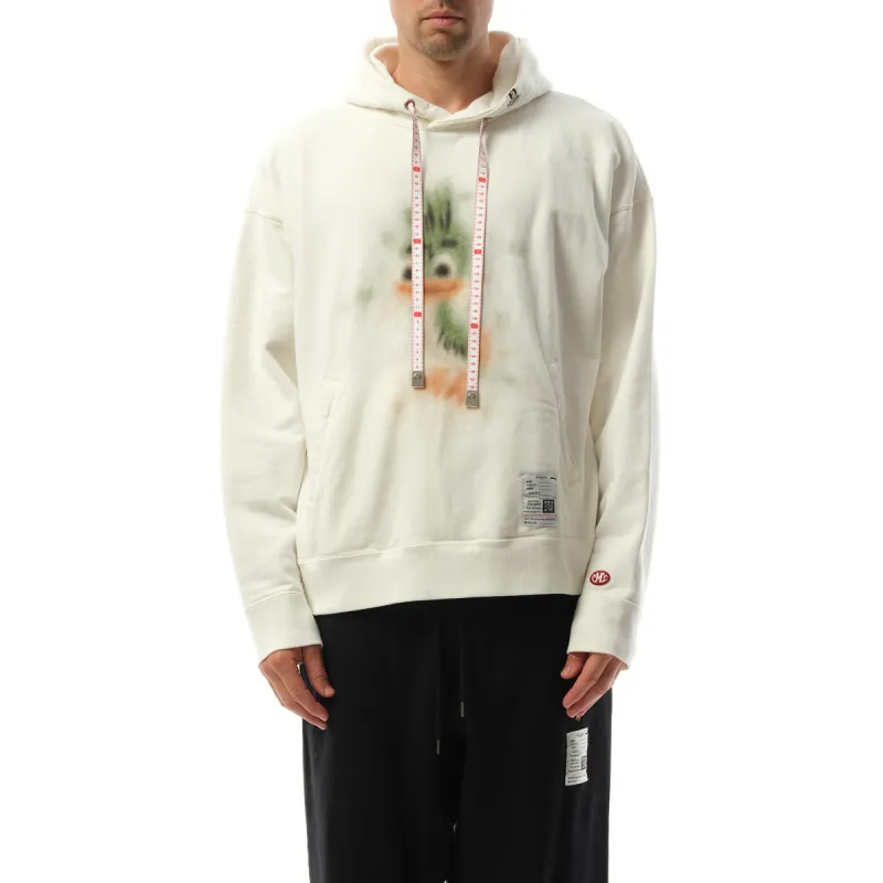 Leon Printed Hoodie in White made by Maison MIHARA YASUHIRO