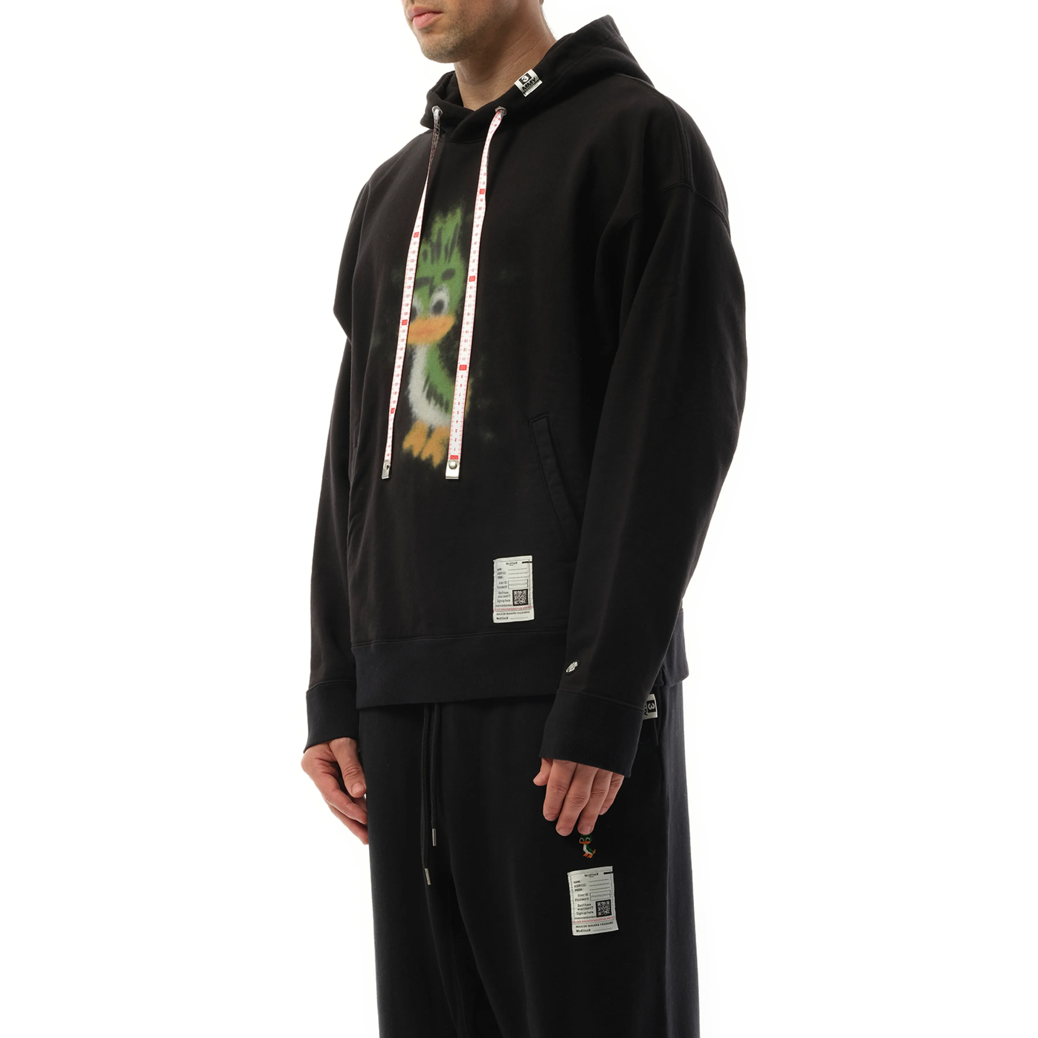 Leon Printed Hoodie in Black sold by MARAIS product image thumbnail 5