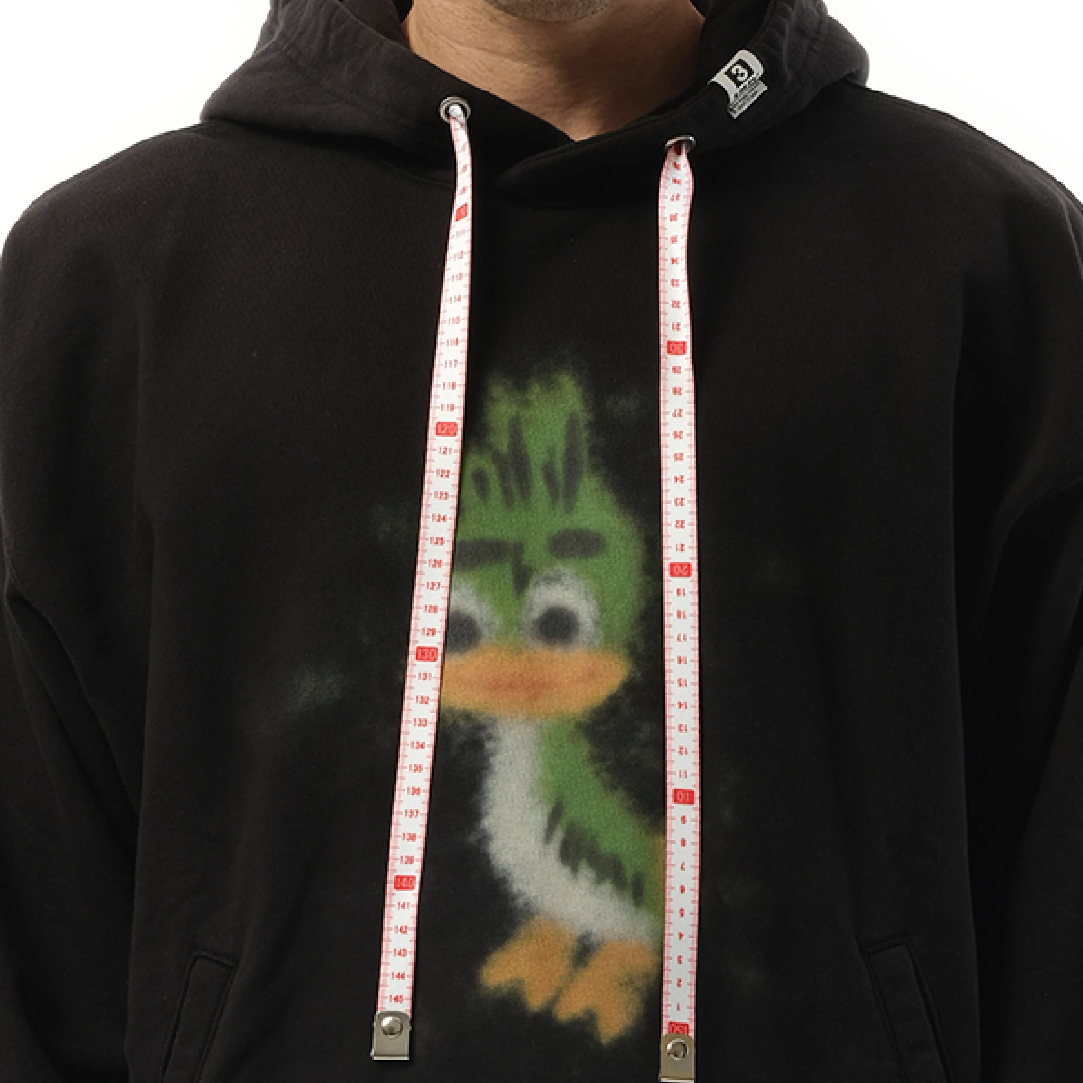 Leon Printed Hoodie in Black sold by MARAIS product image thumbnail 3