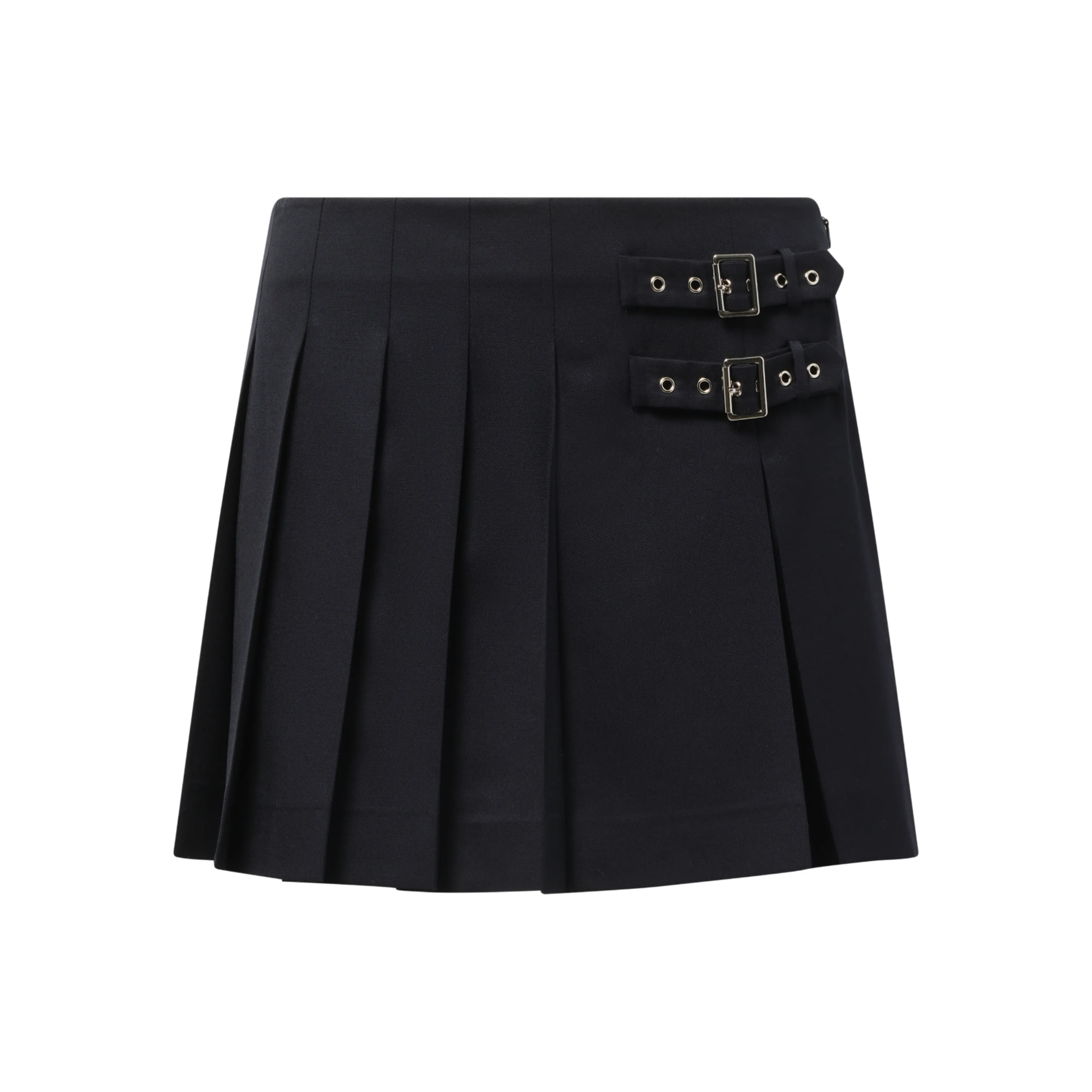 Belt Pleated Mini Skirt in Navy sold by MARAIS product image thumbnail 2