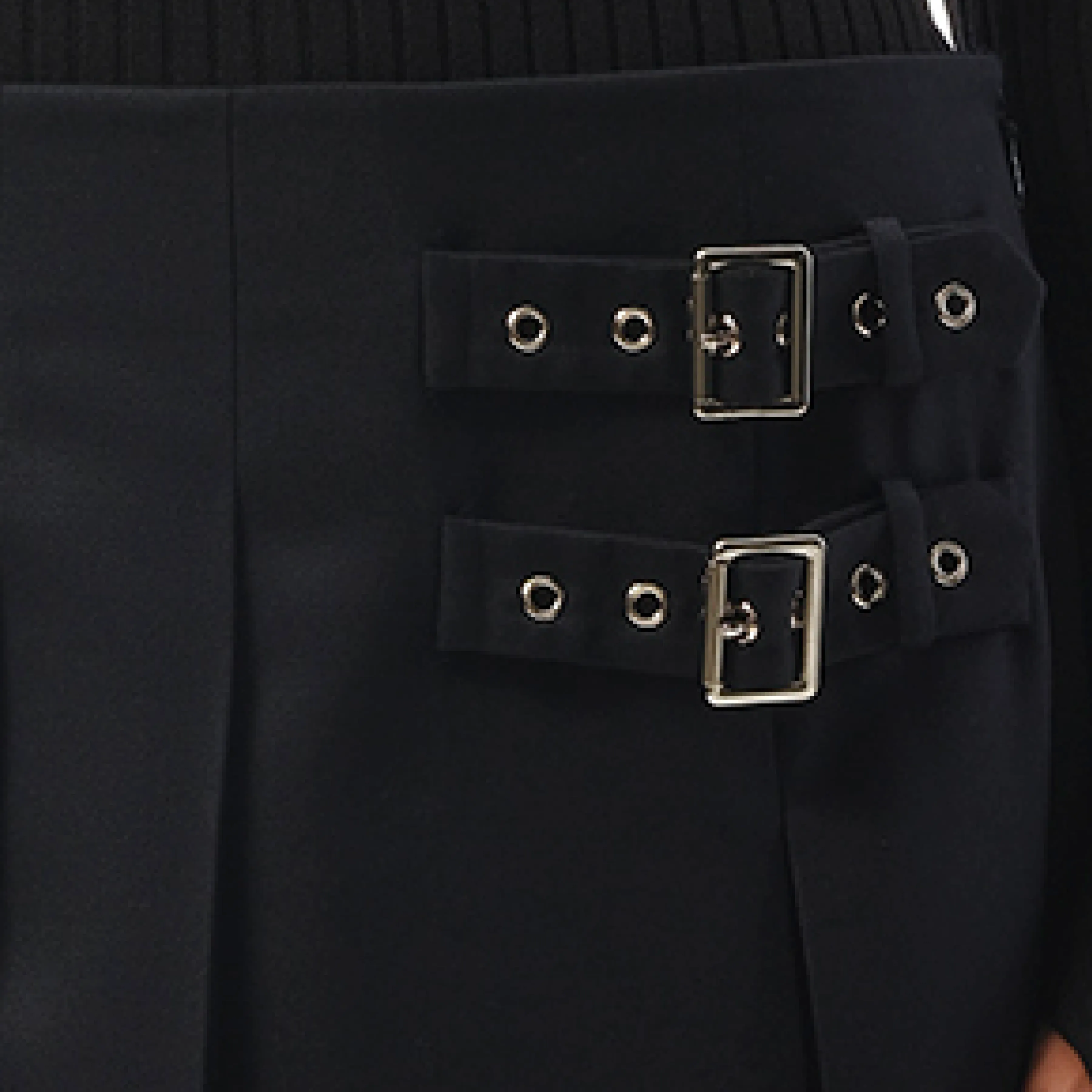 Belt Pleated Mini Skirt in Navy sold by MARAIS product image thumbnail 3