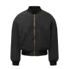 Curved Bomber Jacket in Black sold by MARAIS
