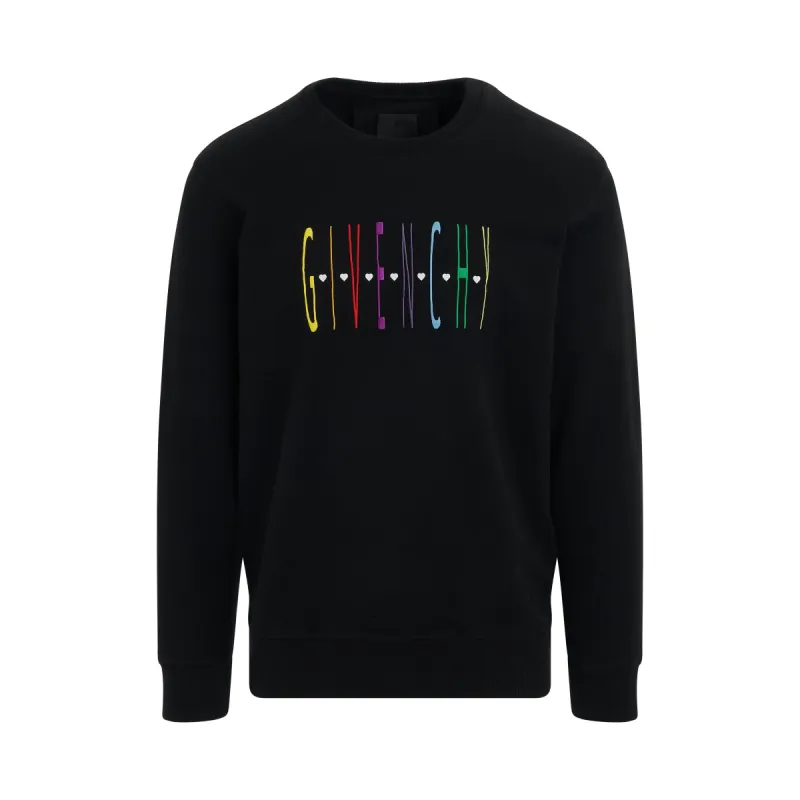 Disney Oswald Rainbow Sweatshirt in Black sold by MARAIS