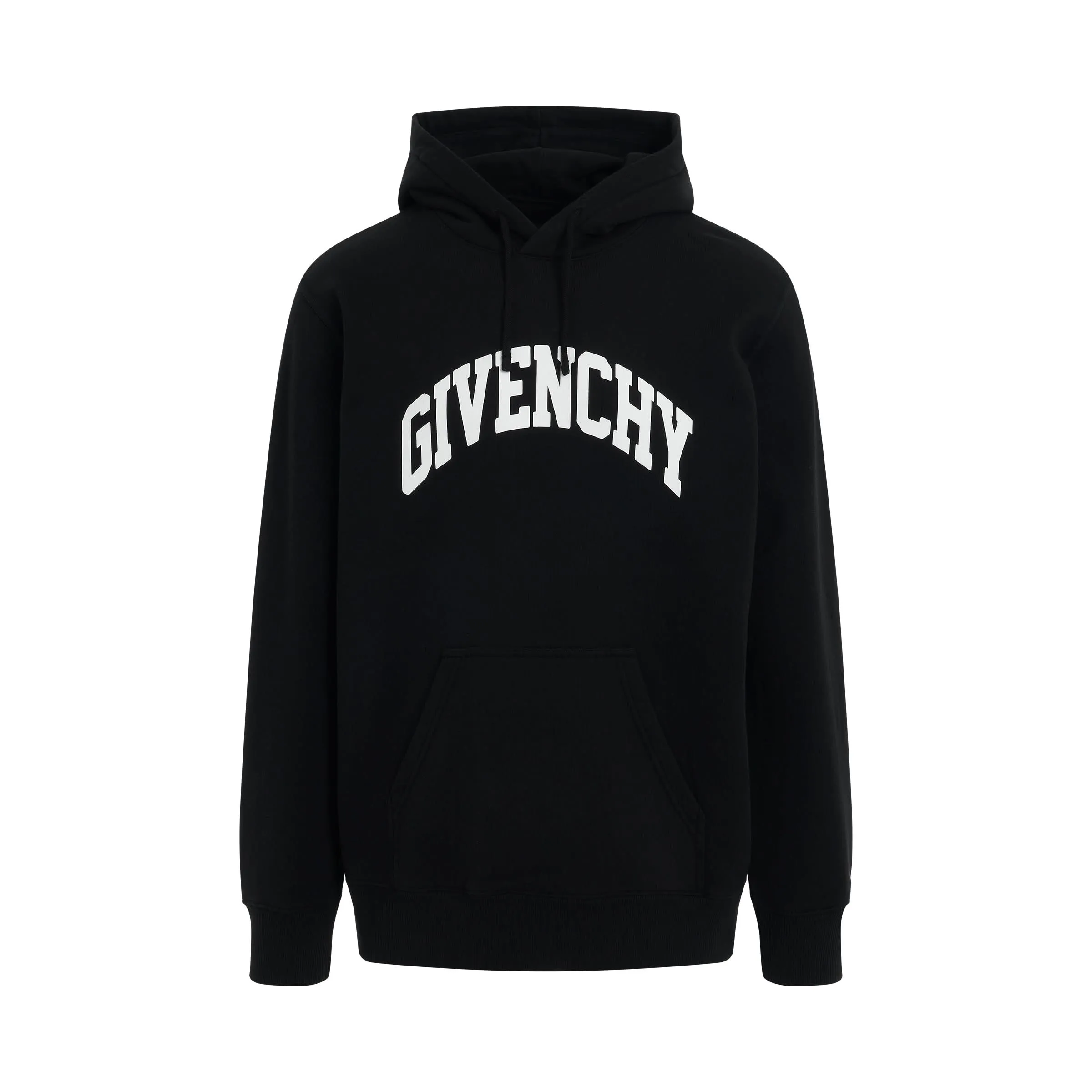 Archetype College Logo Hoodie in Black sold by MARAIS