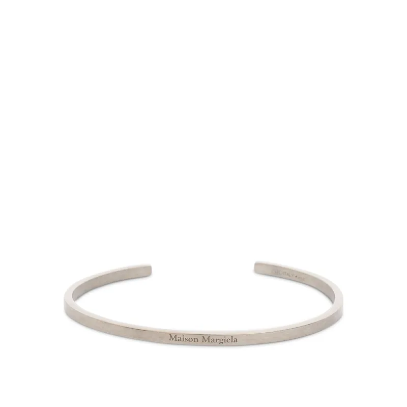 Etched Logo Bracelet in Silver sold by MARAIS