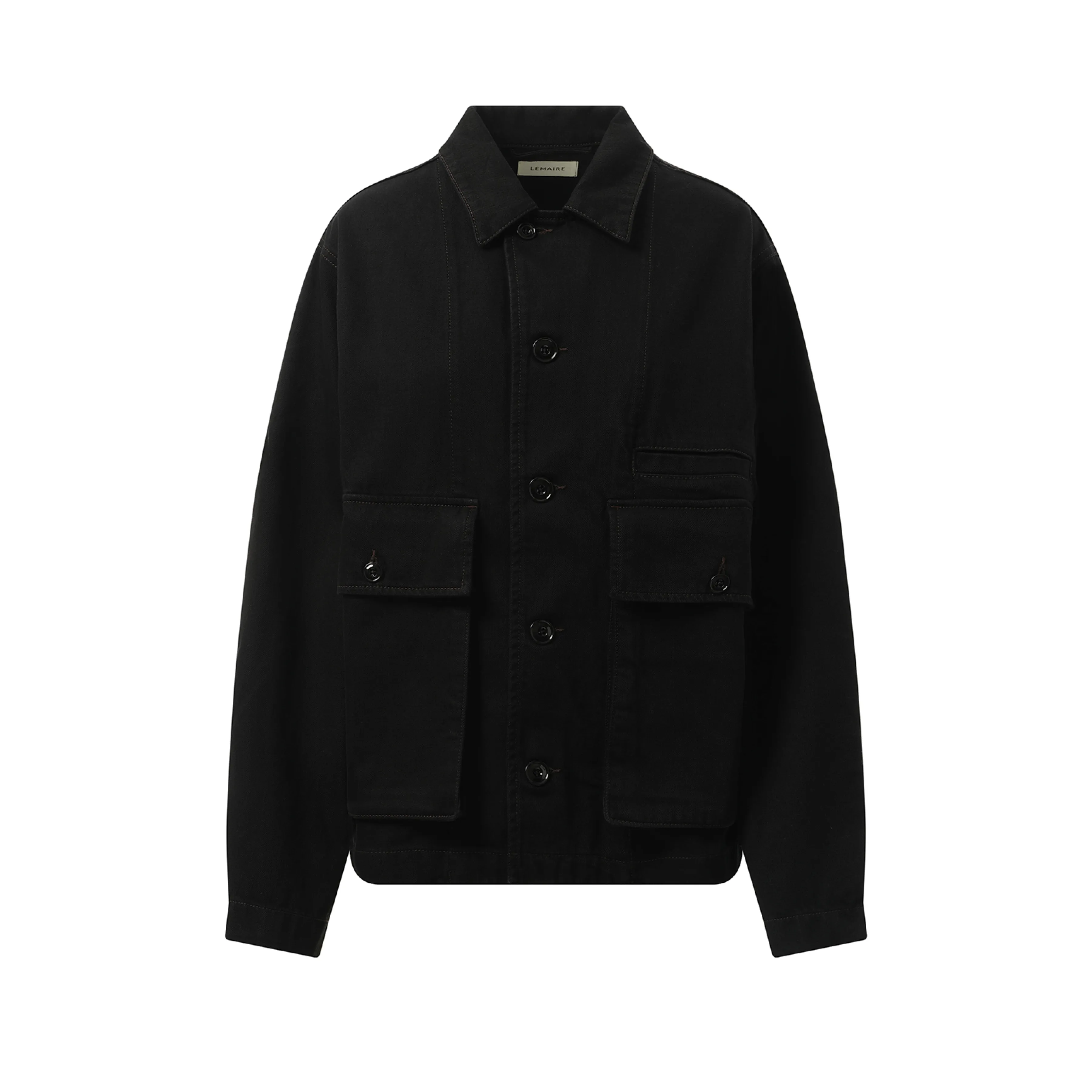 Boxy Denim Jacket in Black sold by MARAIS product image thumbnail 2
