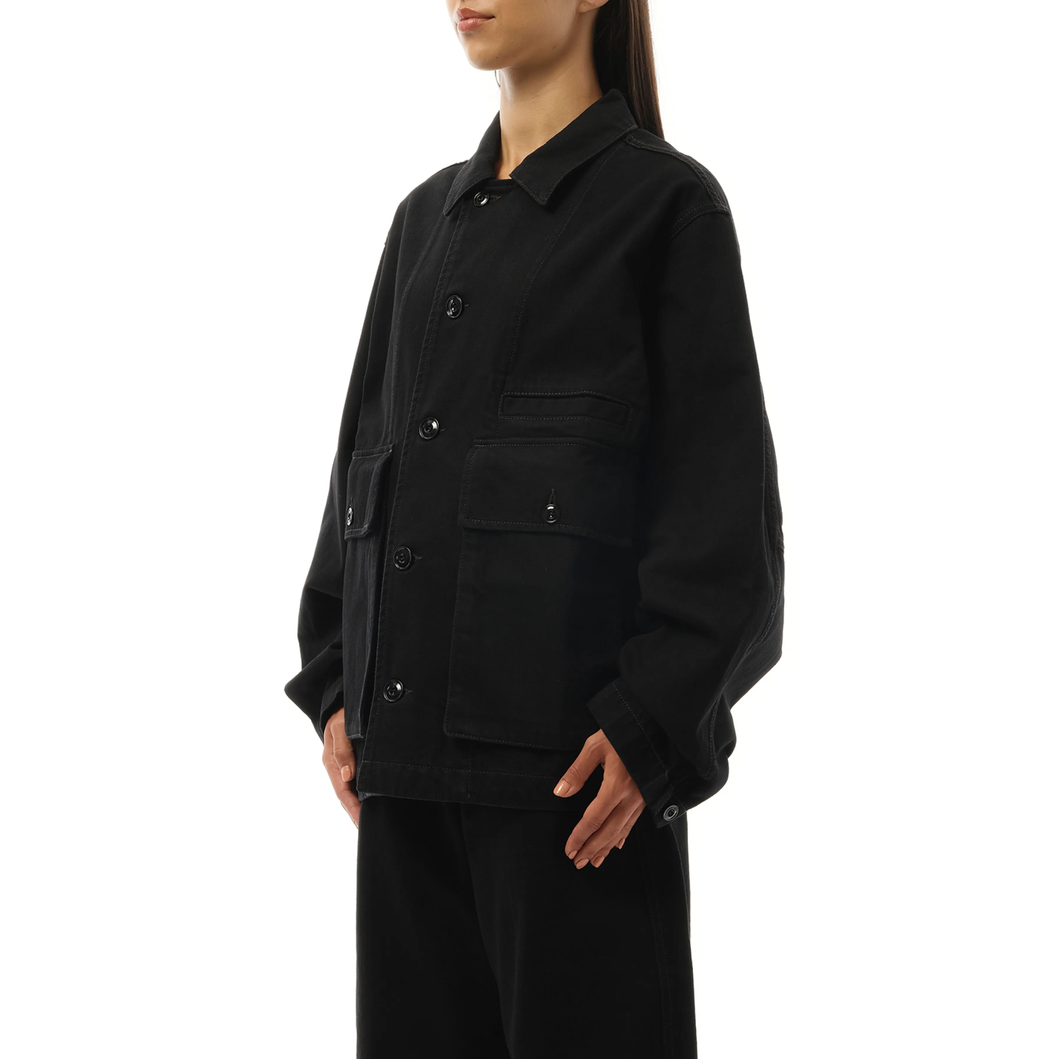 Boxy Denim Jacket in Black sold by MARAIS product image thumbnail 5