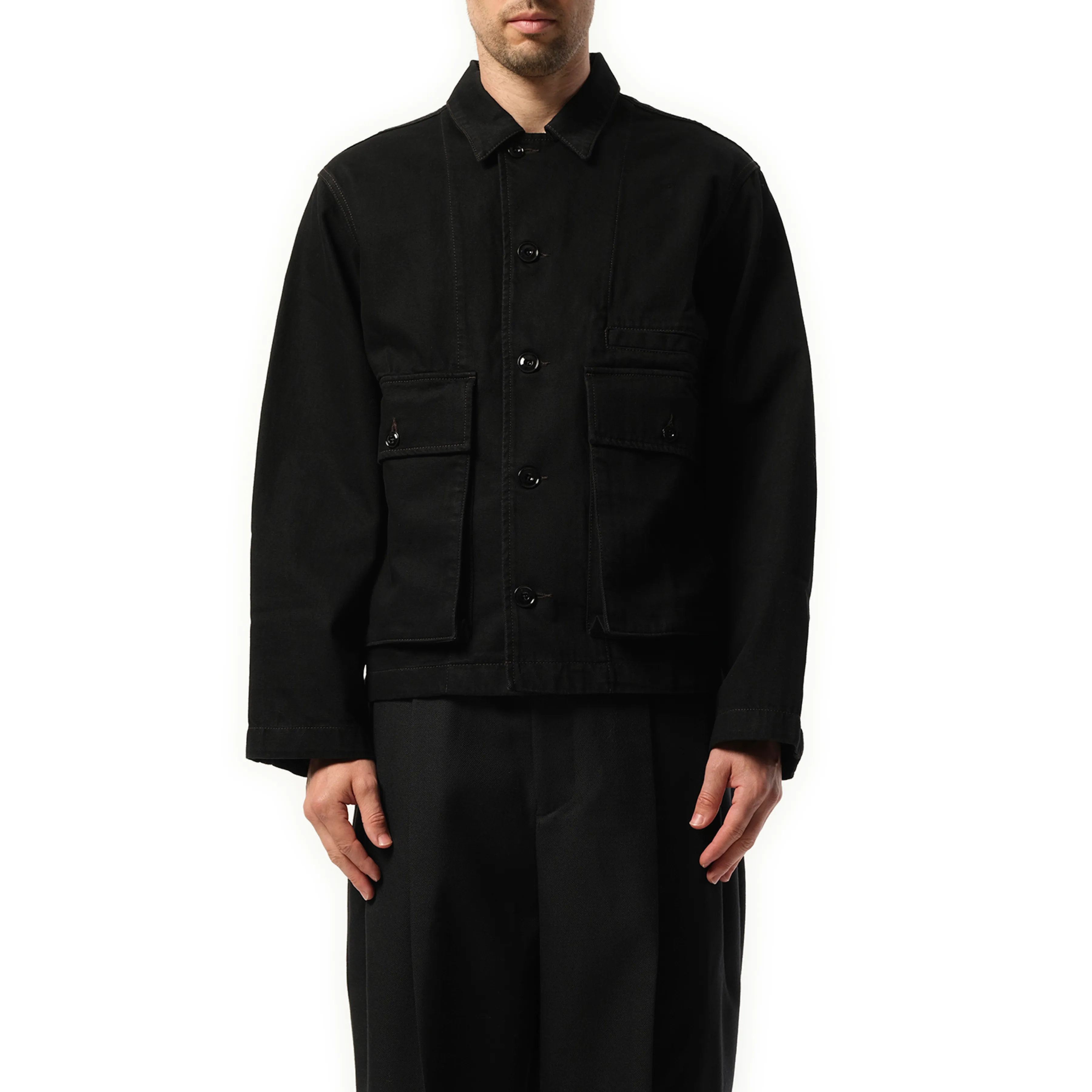 Boxy Jacket in Black sold by MARAIS