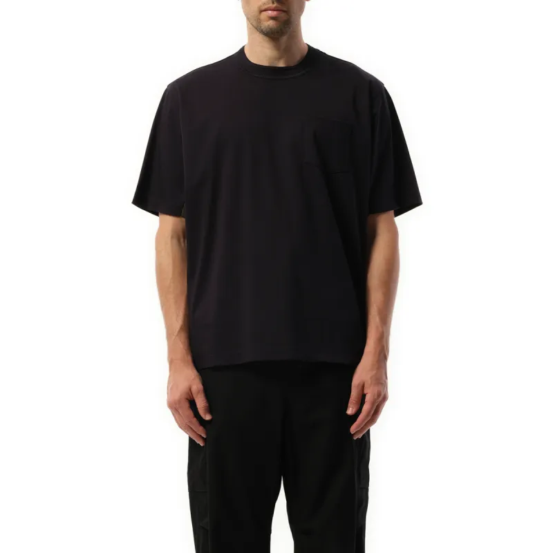 Cotton Jersey T-Shirt in Navy/Khaki sold by MARAIS