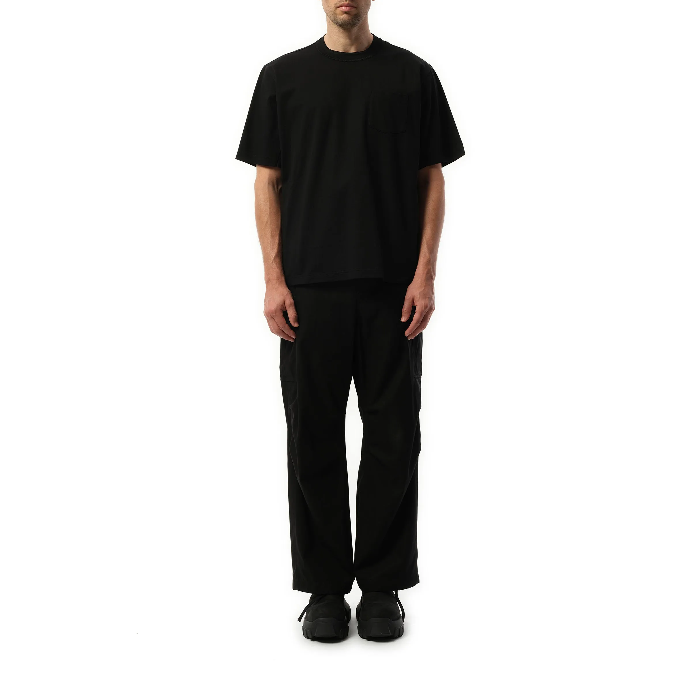 Cotton Jersey T-Shirt in Black sold by MARAIS product image thumbnail 4