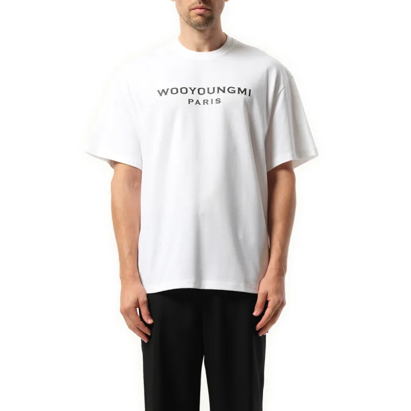 Front Logo T-Shirt in White sold by MARAIS