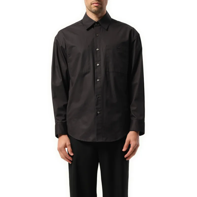 Logo Shirt in Black sold by MARAIS