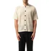 Crochet Shirt in Ivory sold by MARAIS