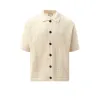Crochet Shirt in Ivory sold by MARAIS