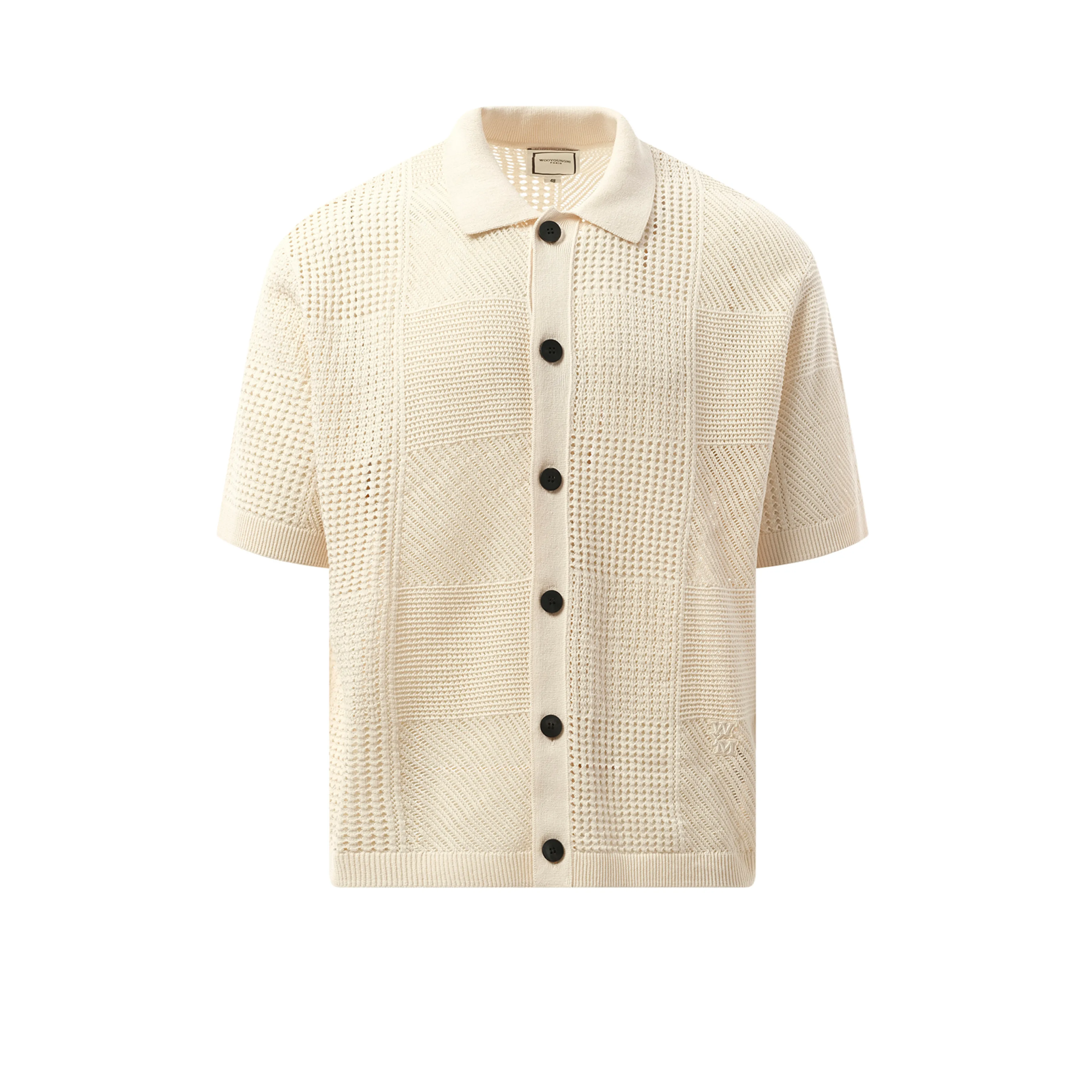 Crochet Shirt in Ivory sold by MARAIS product image thumbnail 2
