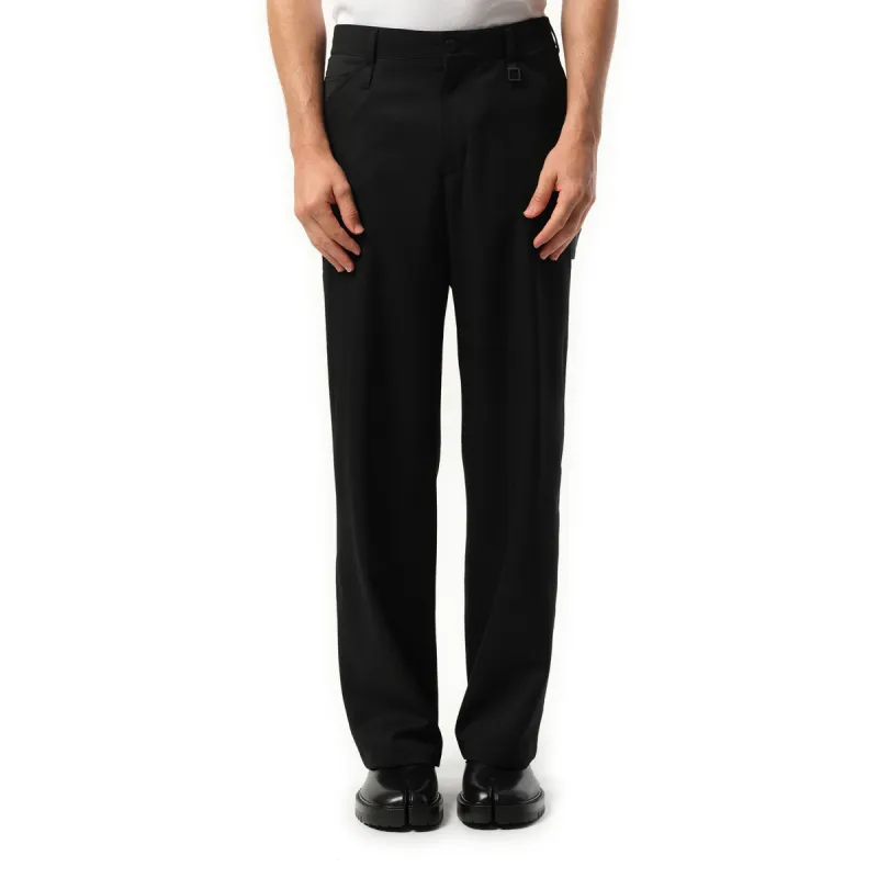 Wool Easy Pants in Black sold by MARAIS