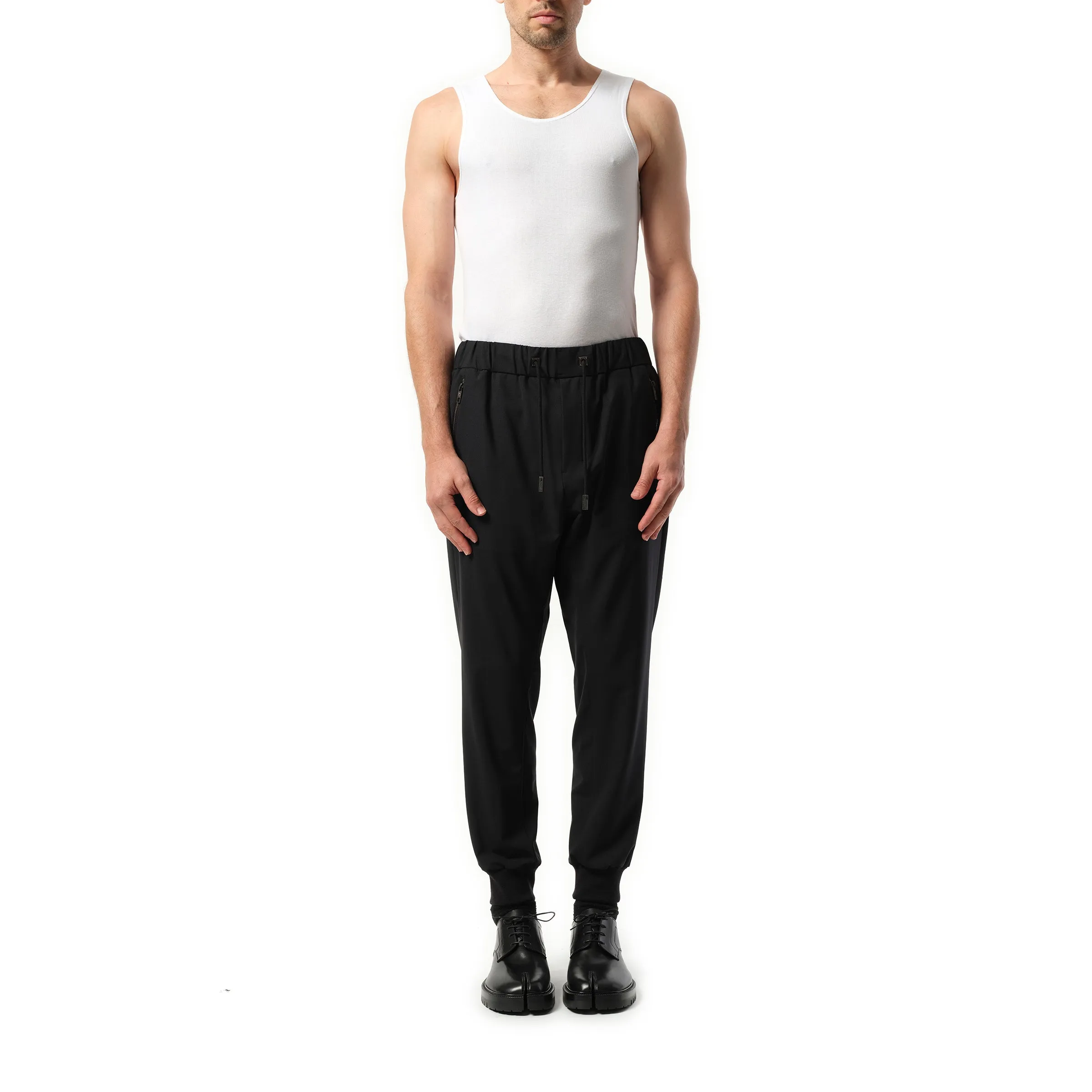 Cuffed Casual Pants in Black sold by MARAIS product image thumbnail 4