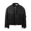 Reversible Bomber Jacket in Black sold by MARAIS