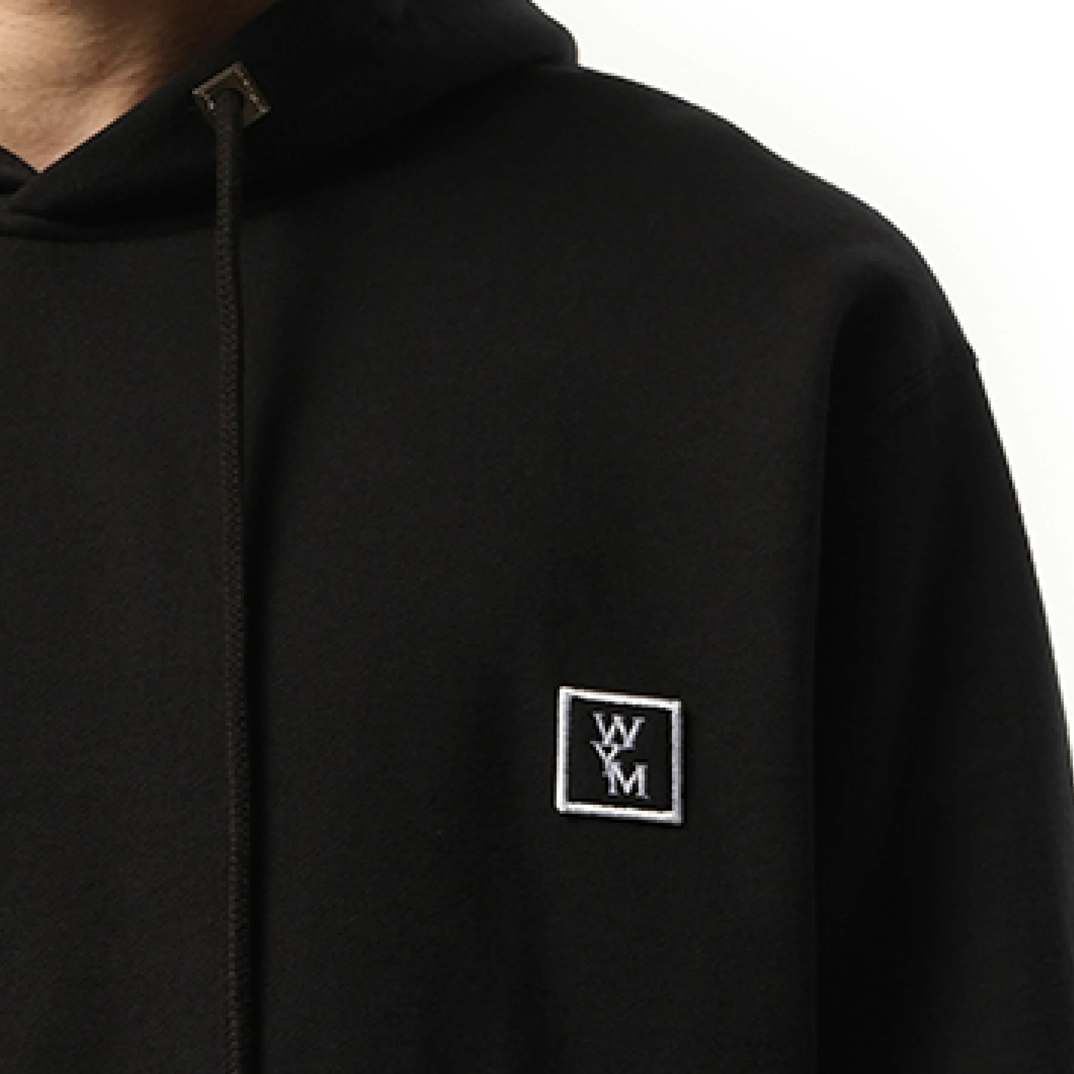 Logo Patch Hoodie in Black sold by MARAIS product image thumbnail 3
