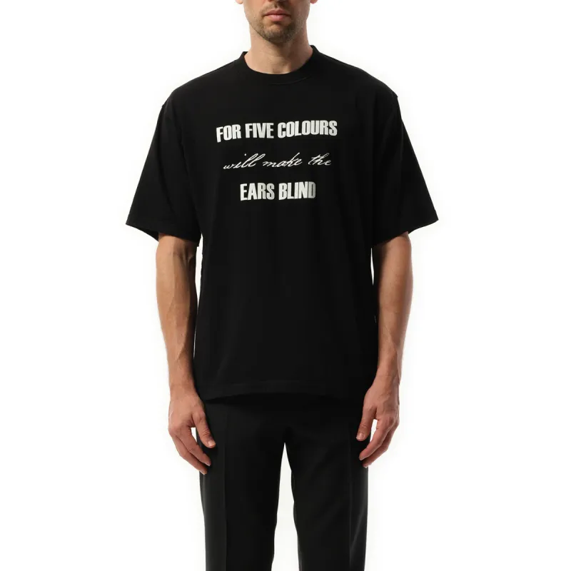 For Five Colours T-Shirt in Black sold by MARAIS