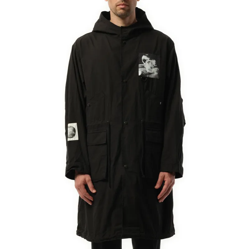 For Five Colours Coat in Black sold by MARAIS