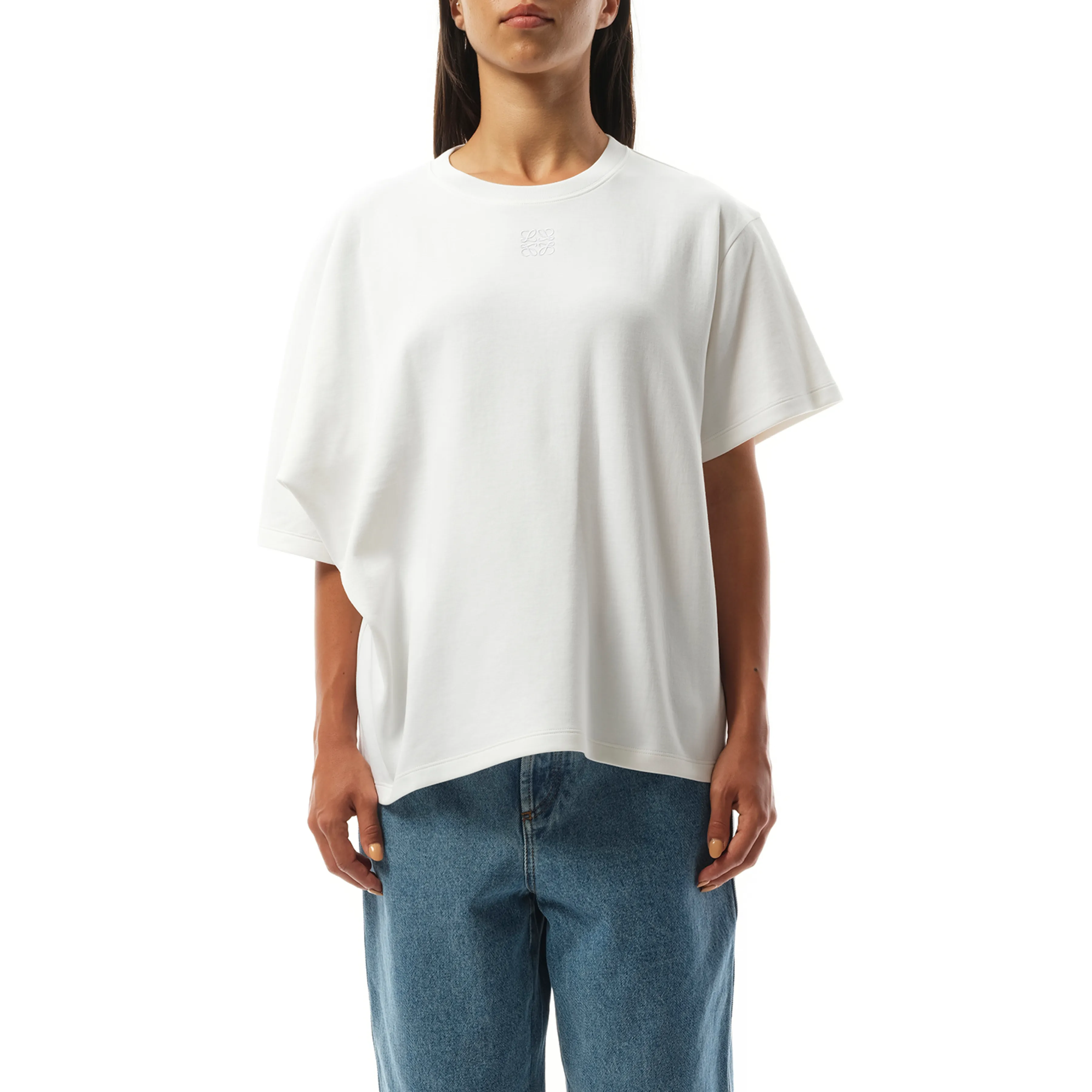 Draped T-Shirt in White sold by MARAIS