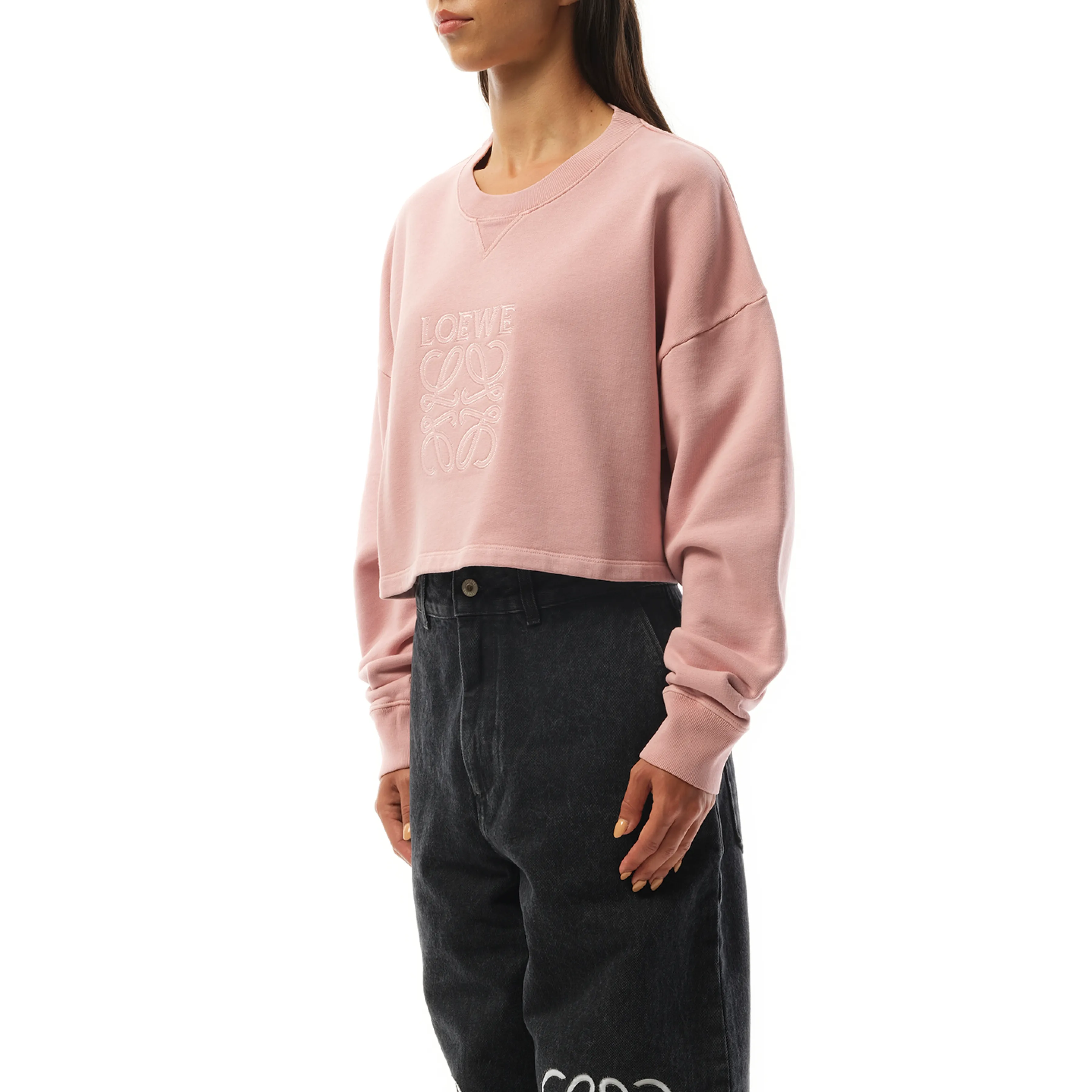Cropped Anagram Sweatshirt in Pink sold by MARAIS product image thumbnail 5