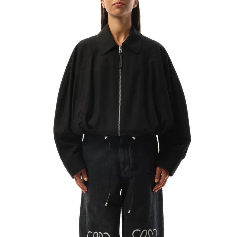 Relaxed Fit Balloon Jacket in Black made by Loewe
