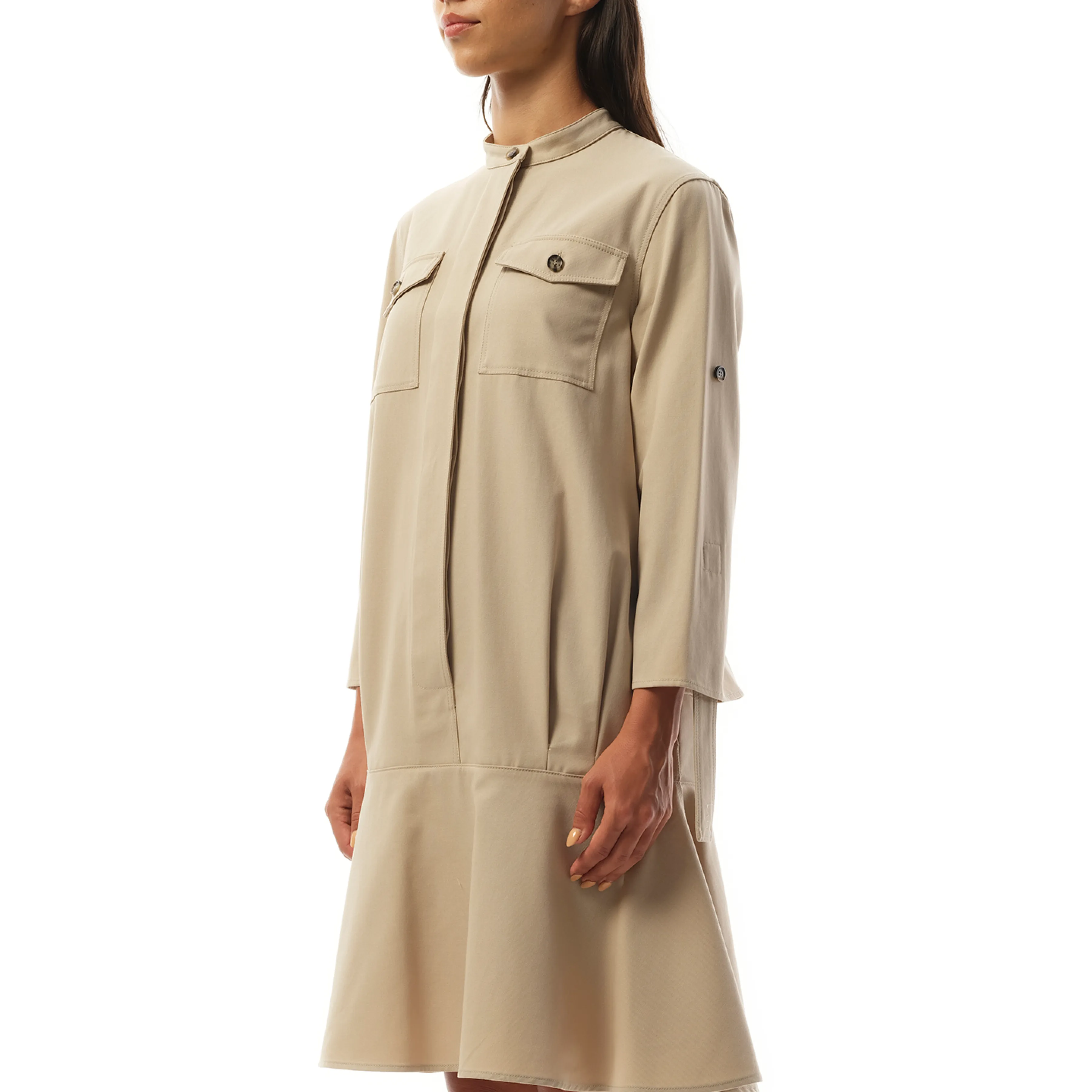 Drop Waist Dress in Beige sold by MARAIS product image thumbnail 5