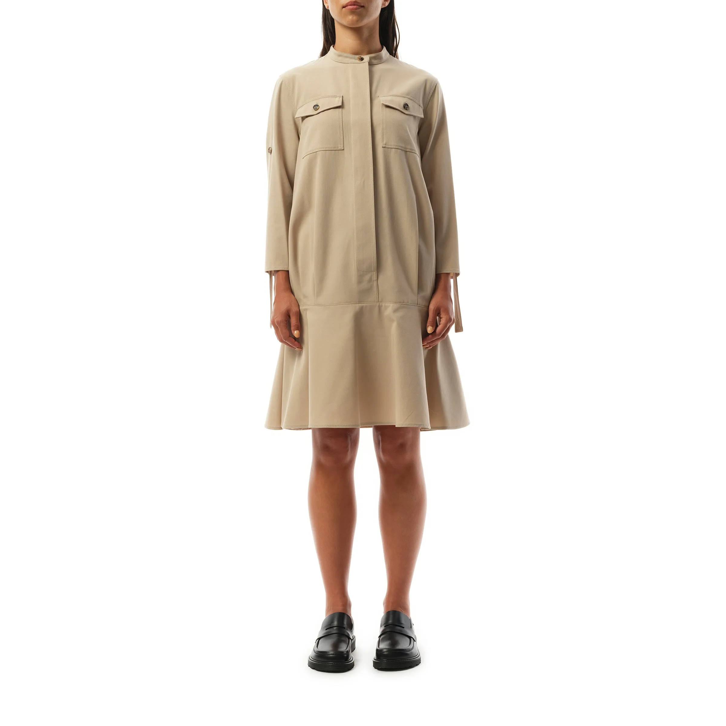 Drop Waist Dress in Beige sold by MARAIS product image thumbnail 4