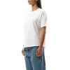 Asymmetric T-Shirt in White sold by MARAIS