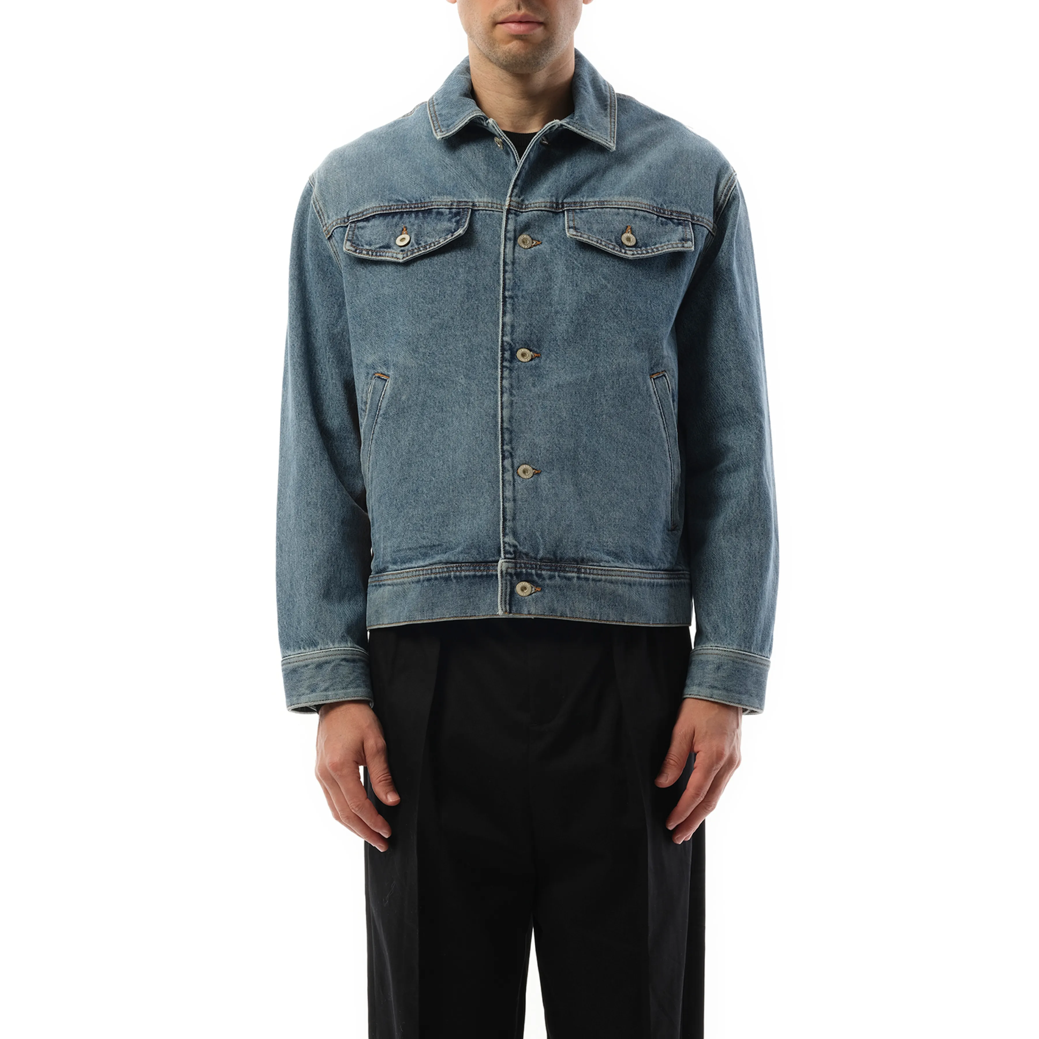 Denim Jacket in Blue sold by MARAIS