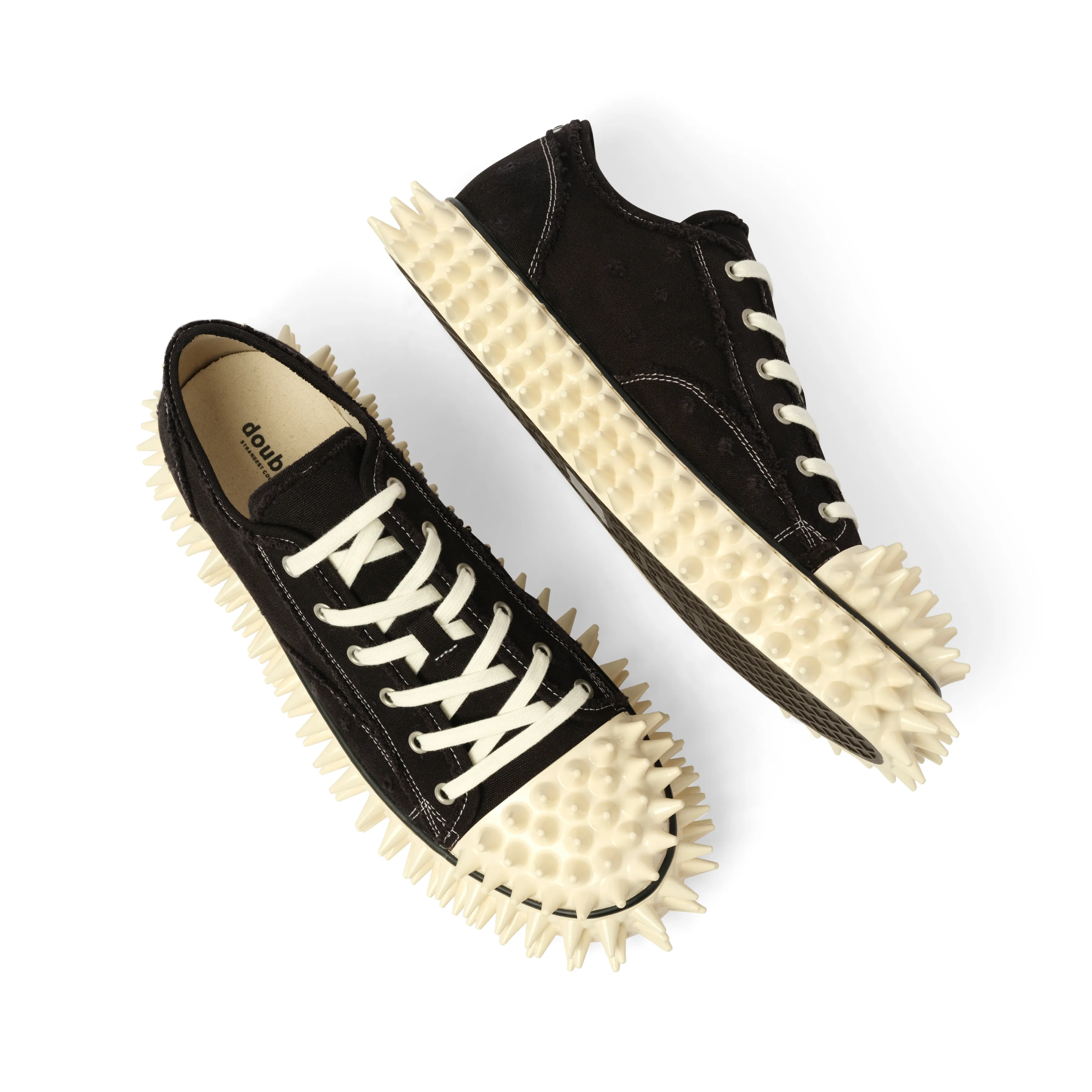Spiky Canvas Sneaker in Black sold by MARAIS product image thumbnail 4