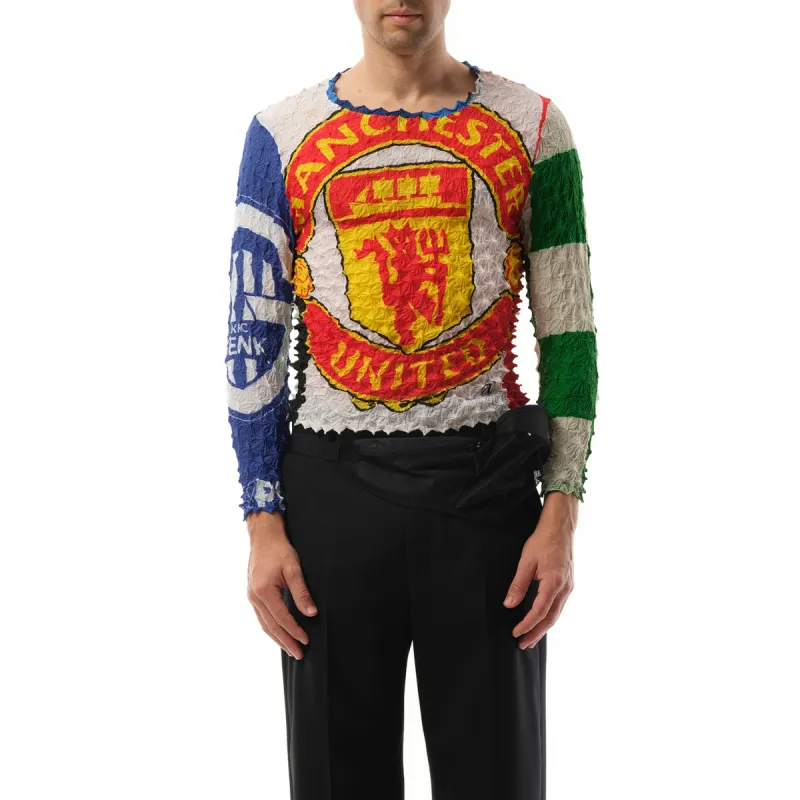 “Shibori” Flag Long Sleeve T-Shirt in Multicolour sold by MARAIS
