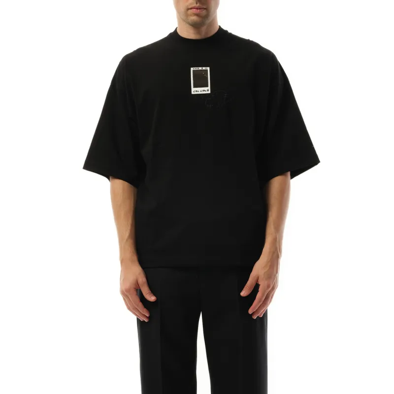 “Cheki” Rainbow-Film T-Shirt in Black sold by MARAIS