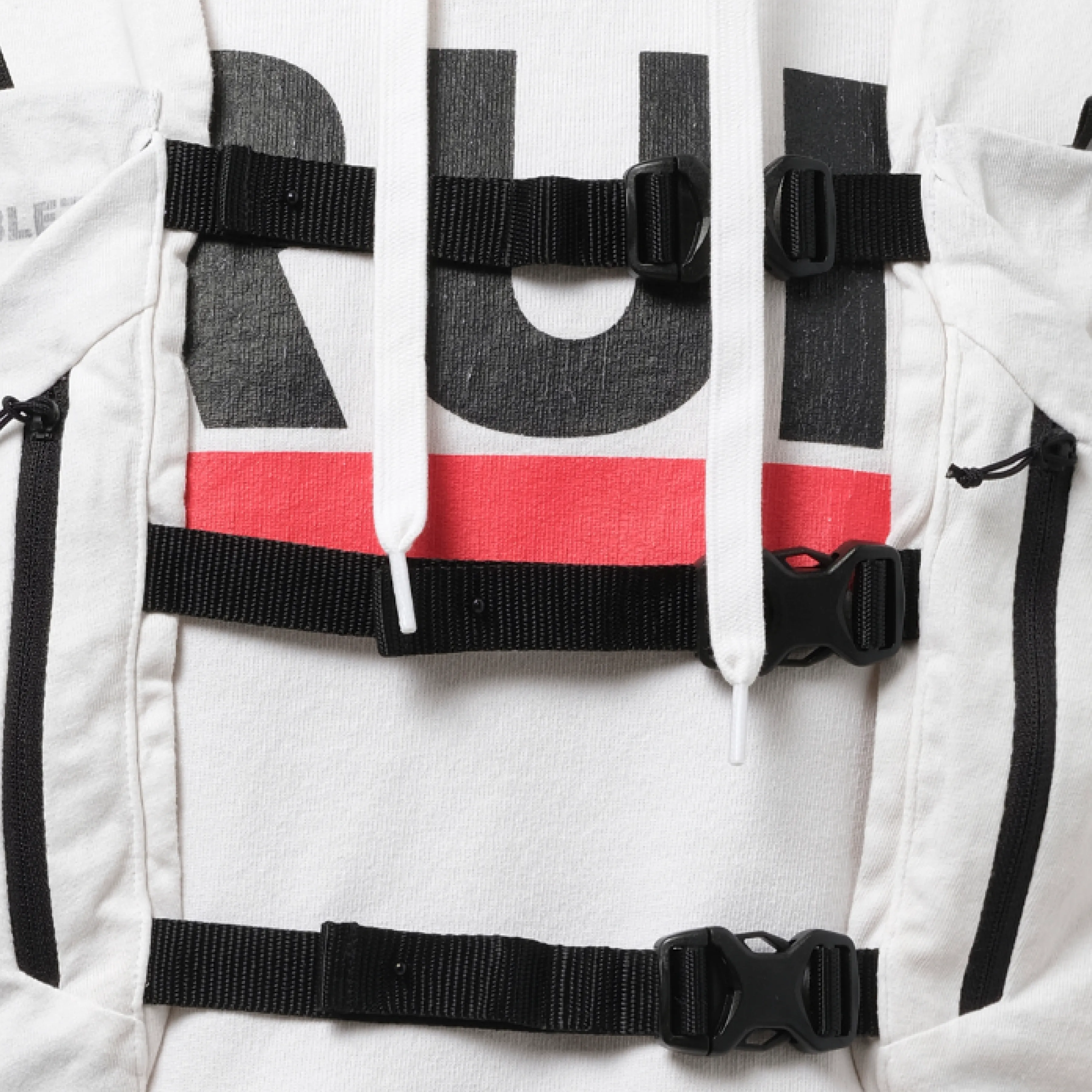 Trail Vest Hoodie in White sold by MARAIS product image thumbnail 3