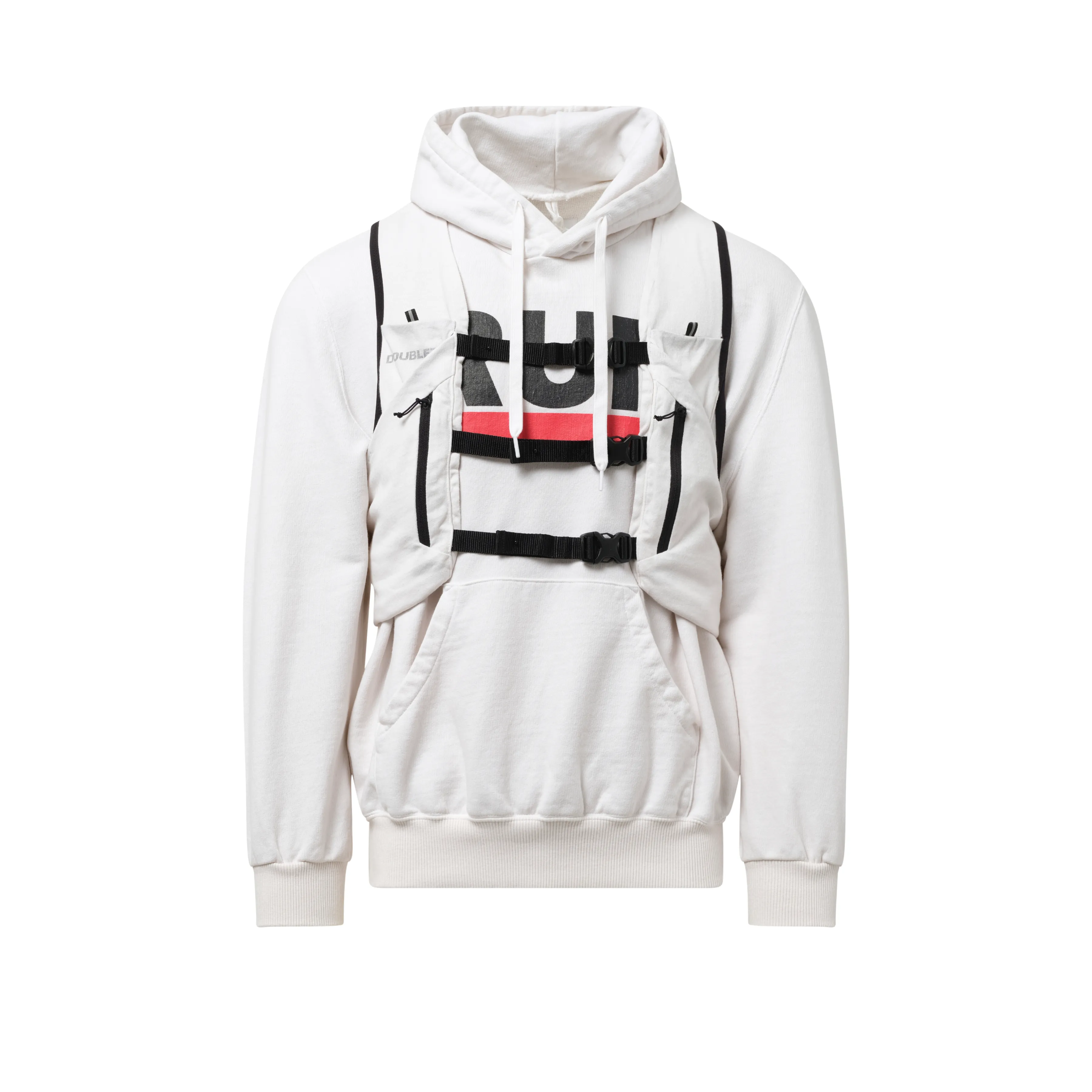 Trail Vest Hoodie in White sold by MARAIS product image thumbnail 2