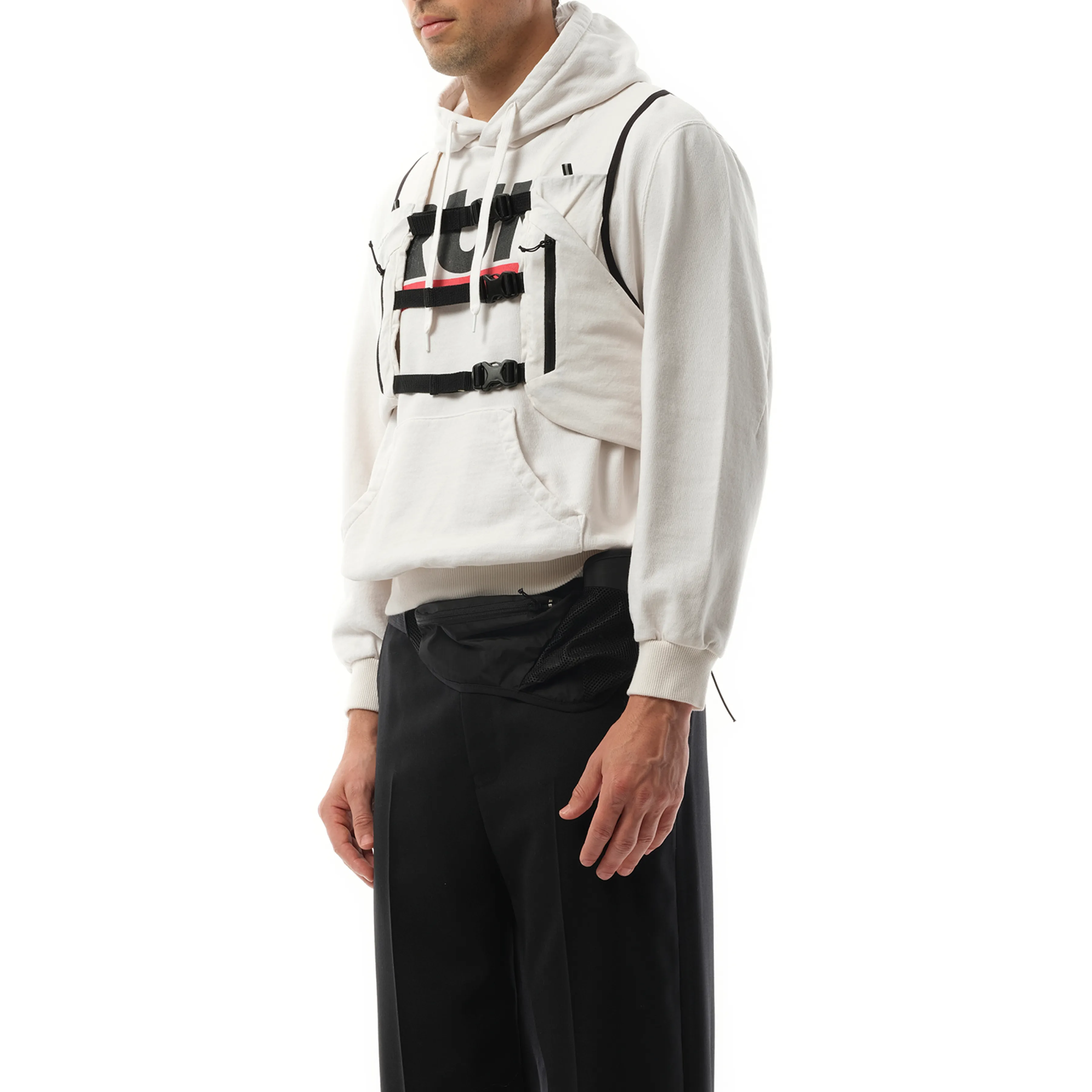 Trail Vest Hoodie in White sold by MARAIS product image thumbnail 5