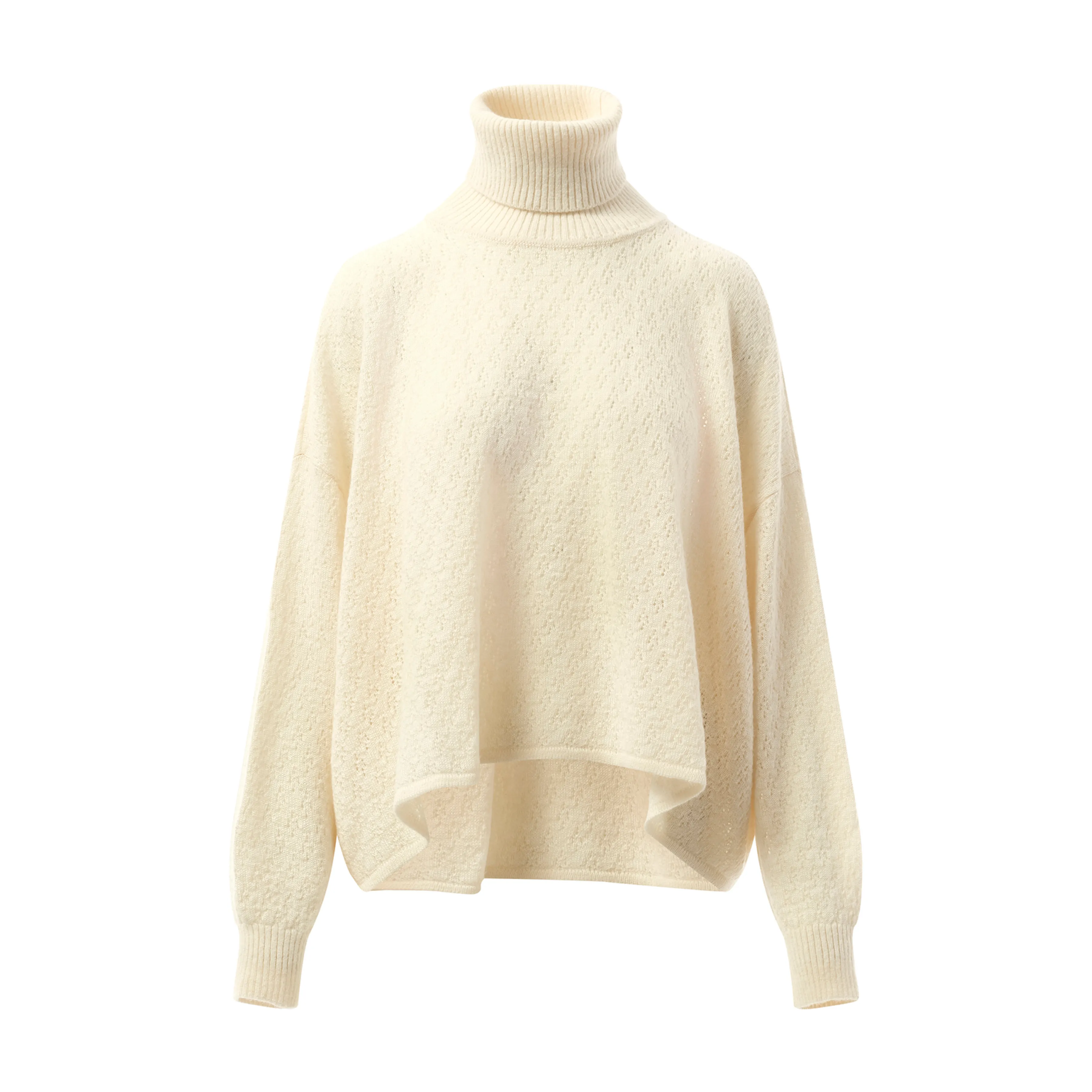 Fluffy Pointelle Sweater in Iconic Milk sold by MARAIS product image thumbnail 2
