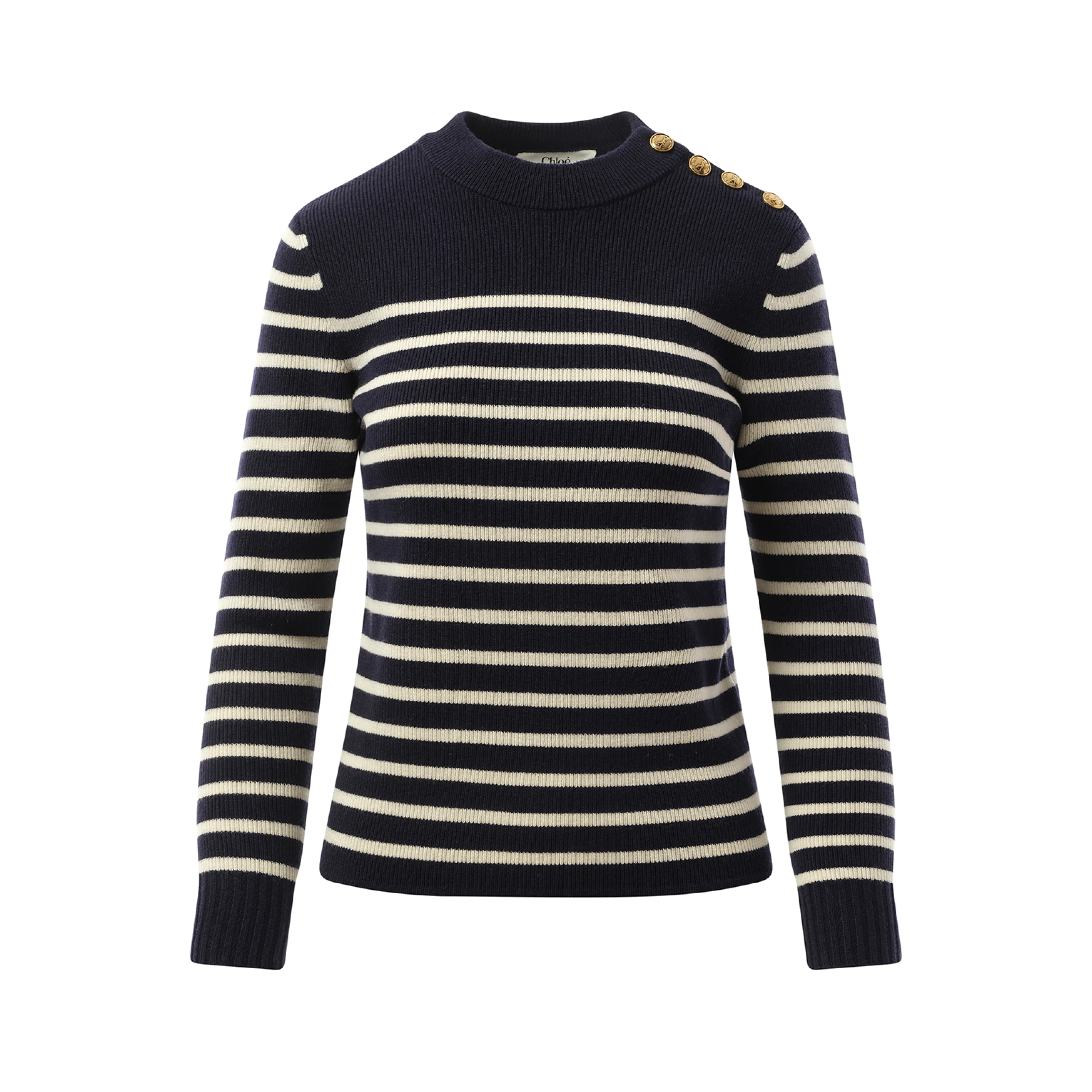 Chloe Mariniere Sweater in Blue/White sold by MARAIS product image thumbnail 2