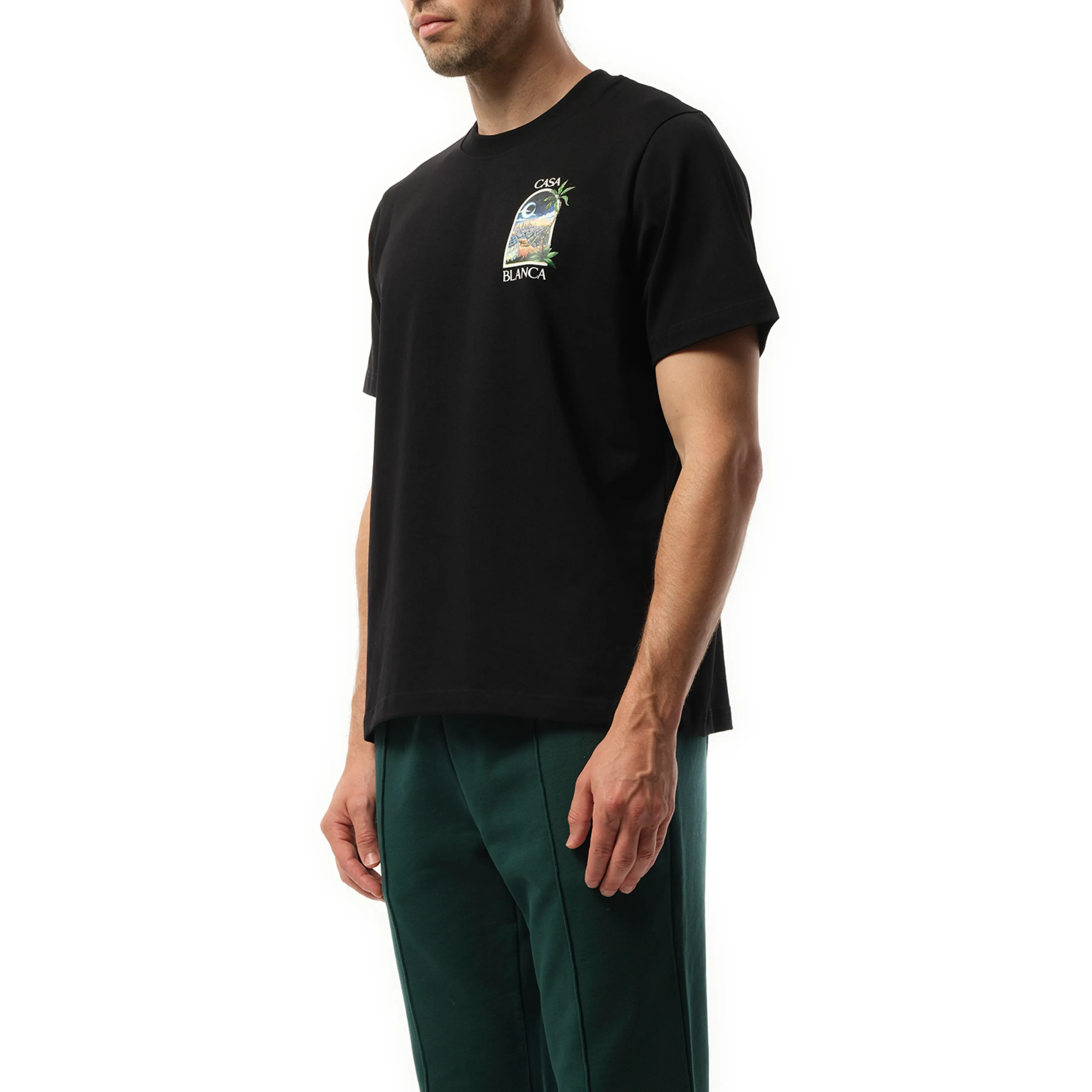 La Night Printed T-Shirt in Black sold by MARAIS product image thumbnail 5