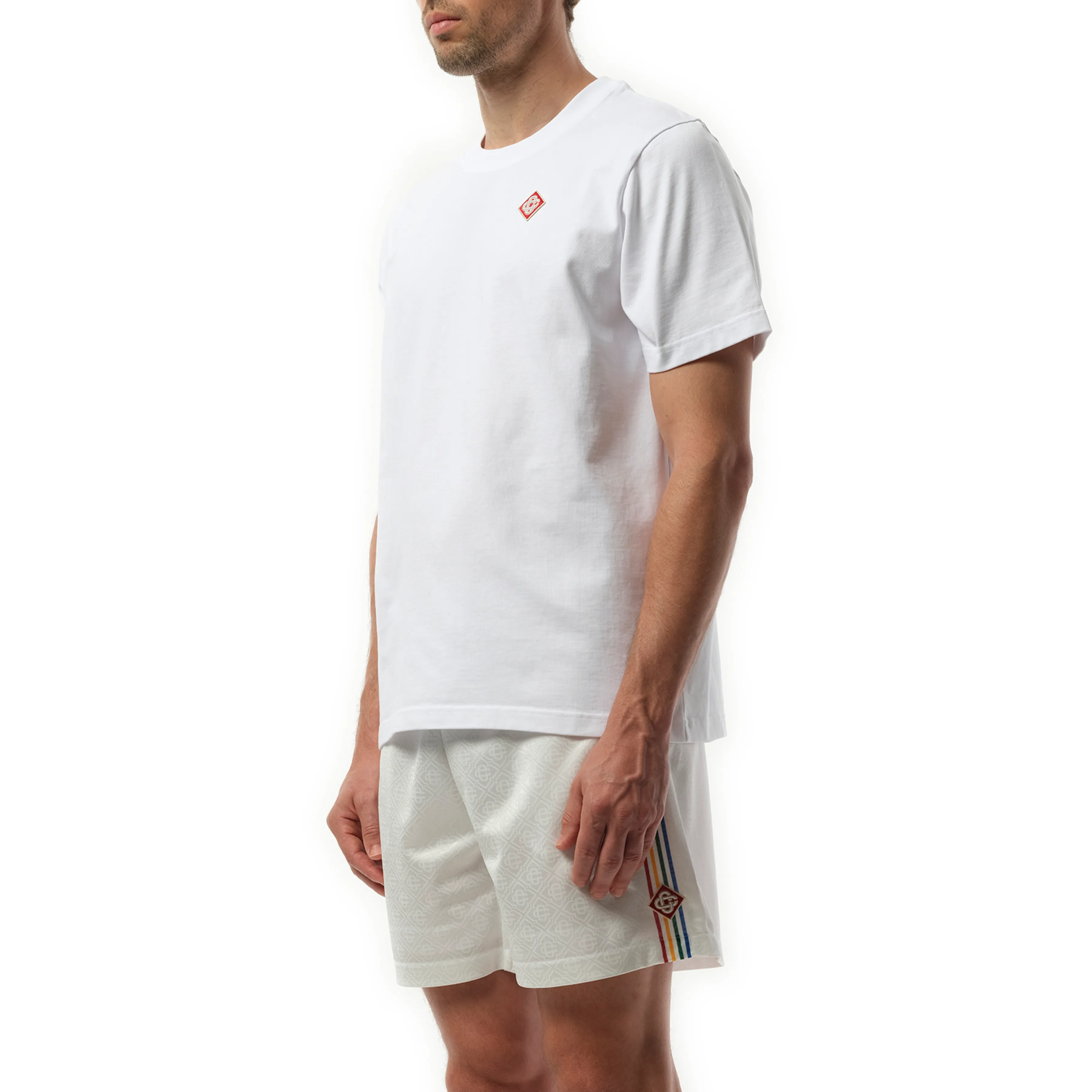 Diamond Logo Patch T-Shirt in White sold by MARAIS product image thumbnail 5