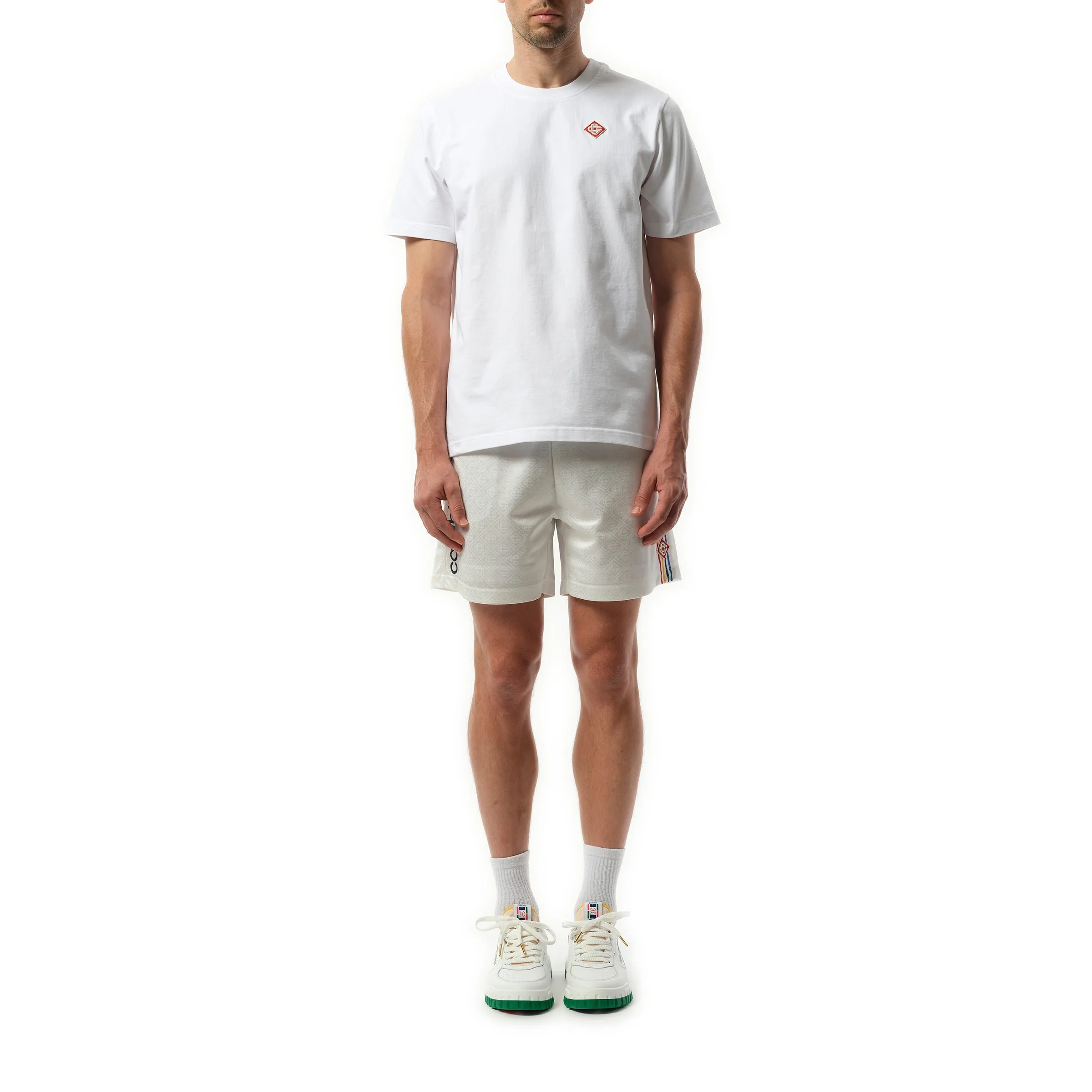 Diamond Logo Patch T-Shirt in White sold by MARAIS product image thumbnail 4