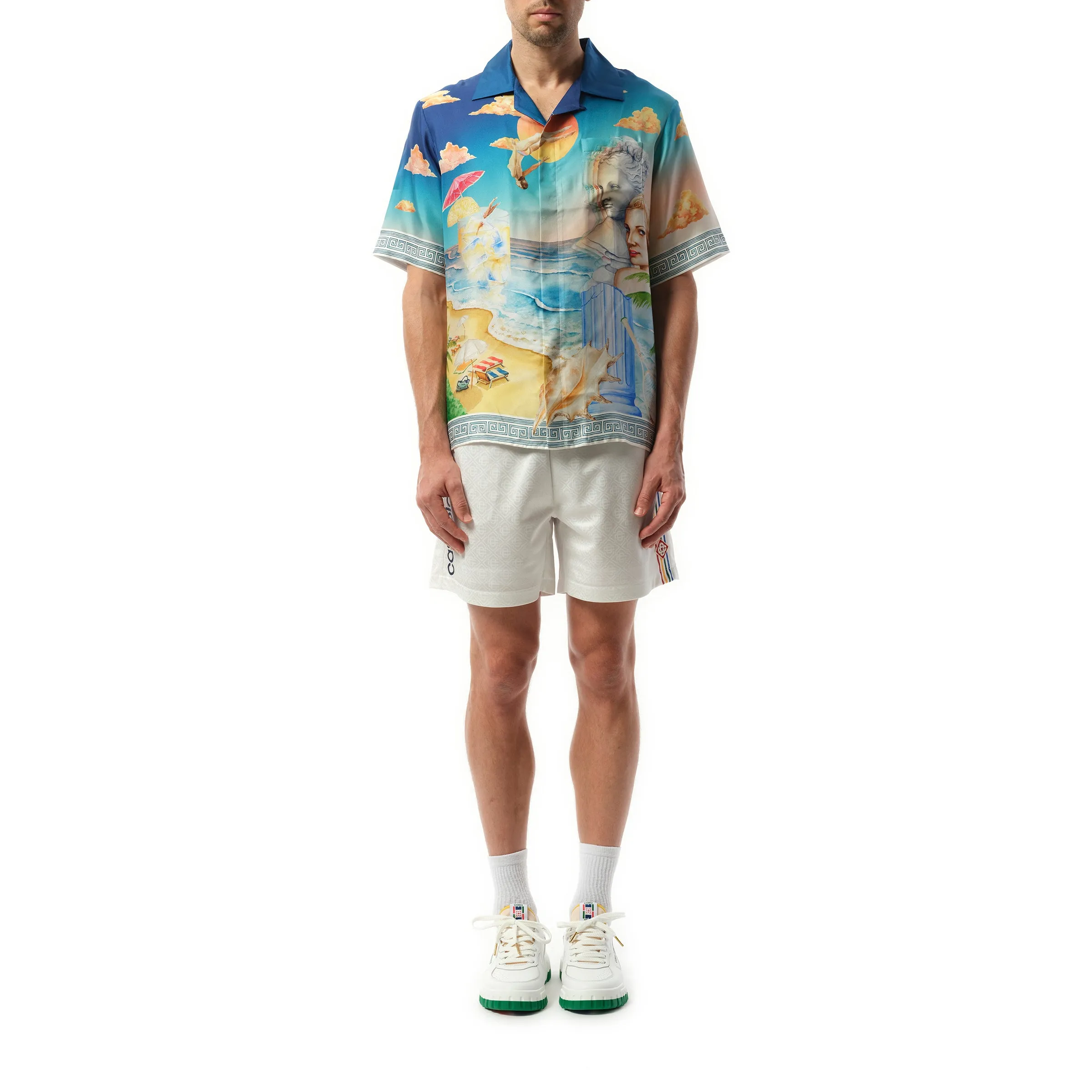 Le Pongeon Cuban Collar Shirt in Multicolour sold by MARAIS product image thumbnail 4