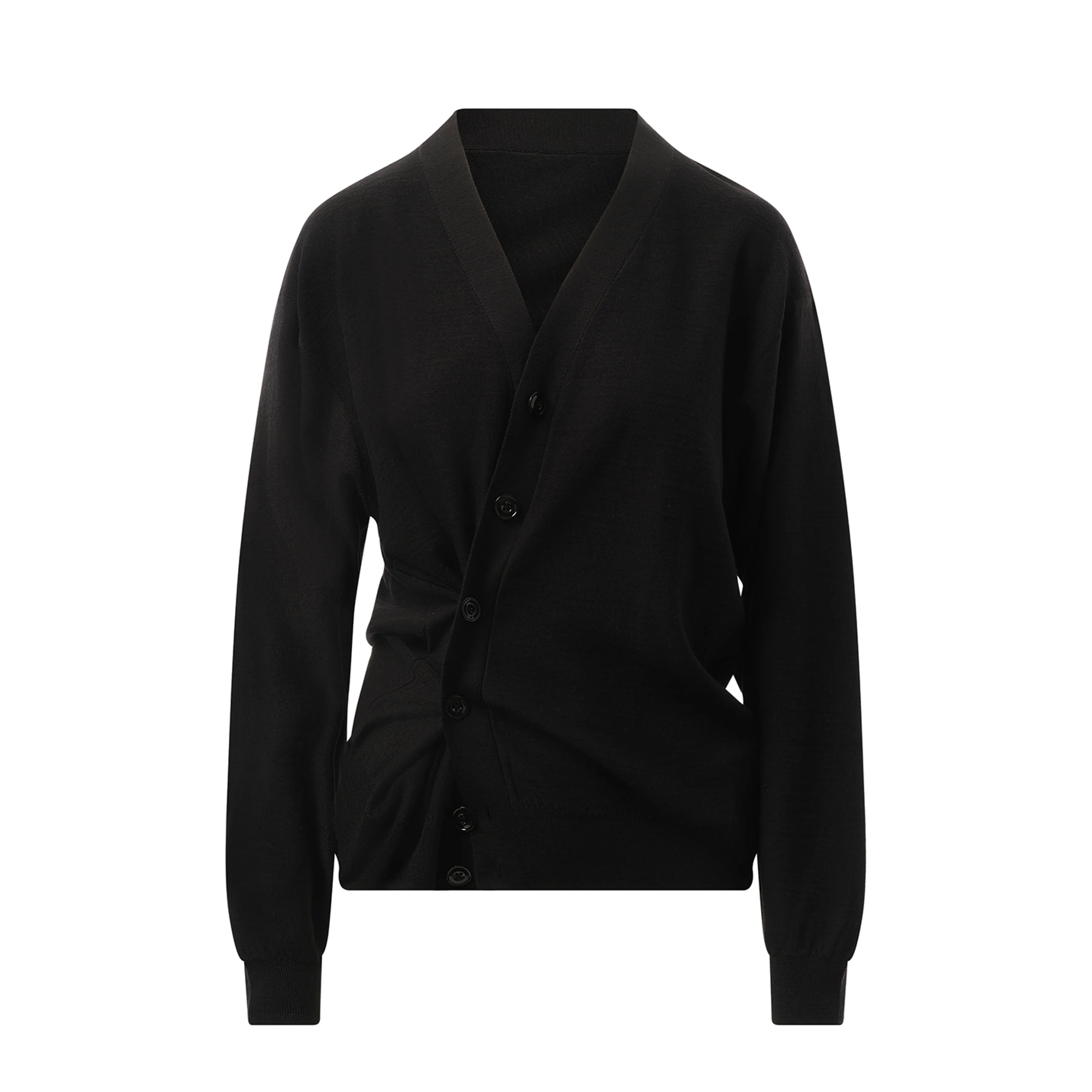 Relaxed Twisted Cardigan in Black sold by MARAIS product image thumbnail 2